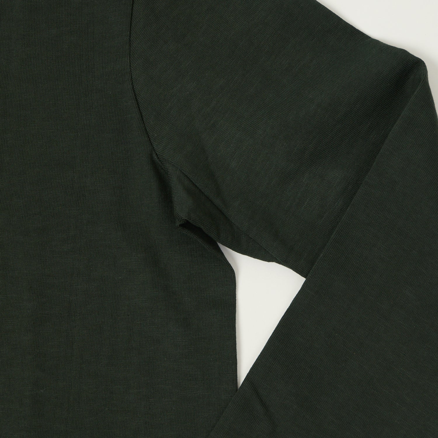 Merz b. Schwanen 2S18 Heavyweight Long Sleeve T-Shirt - Forest