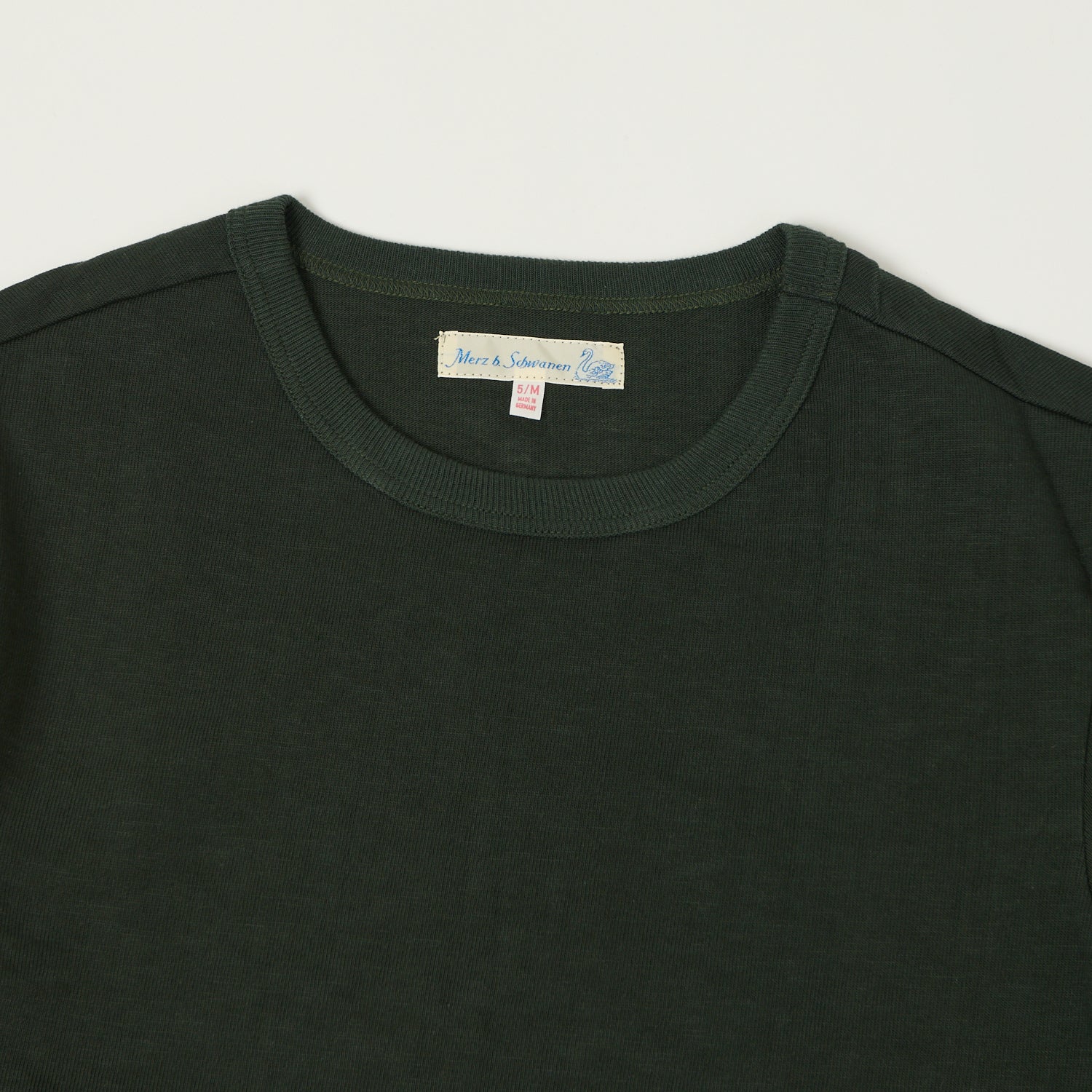 Merz b. Schwanen 2S18 Heavyweight Long Sleeve T-Shirt - Forest