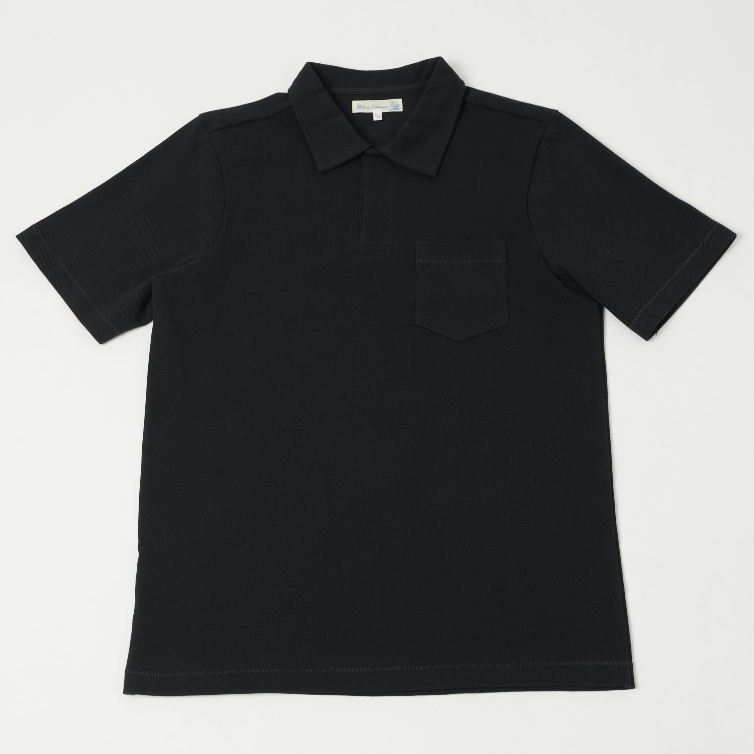 Merz b. Schwanen 2PKPL Pocket Polo Shirt - Charcoal