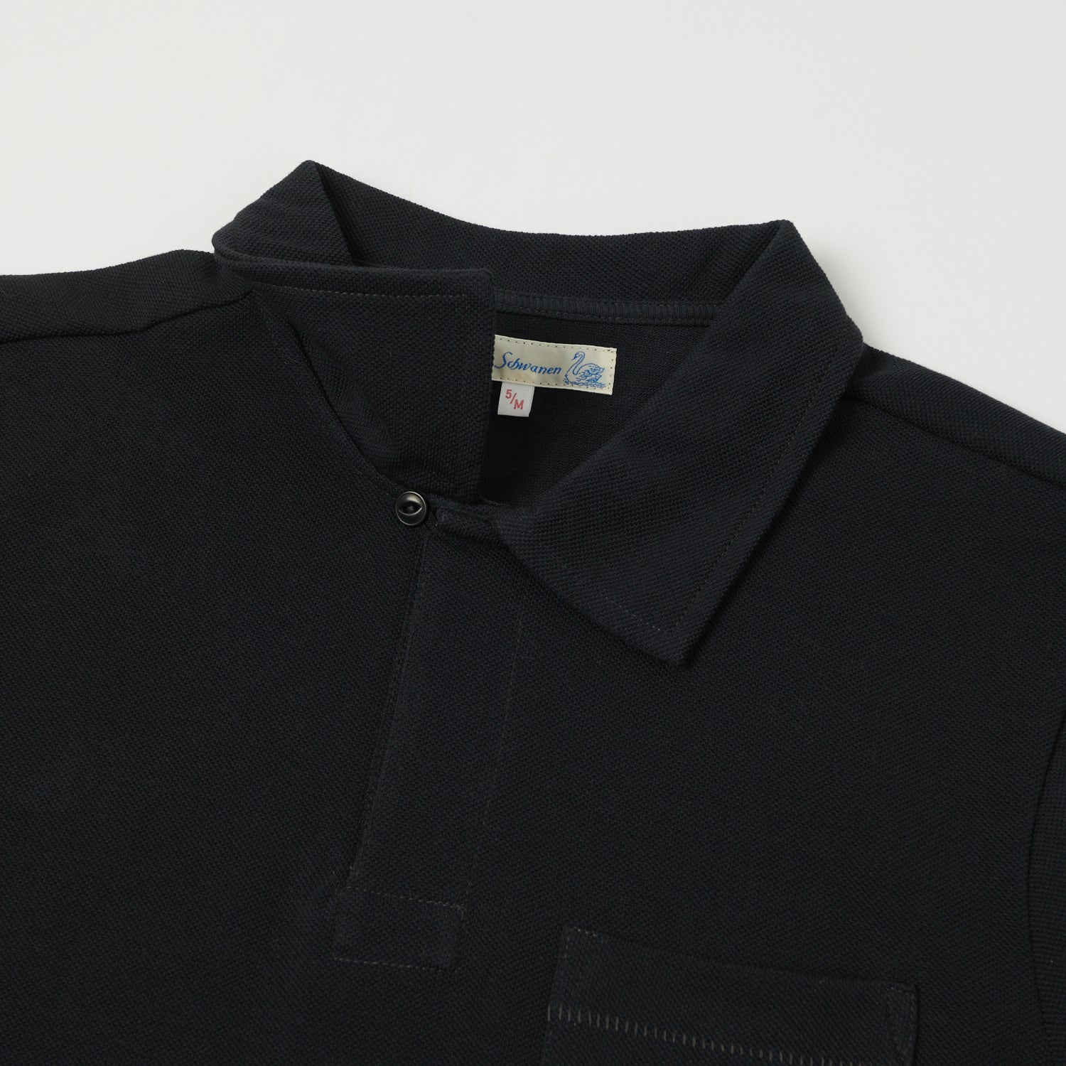 Merz b. Schwanen 2PKPL Pocket Polo Shirt - Charcoal