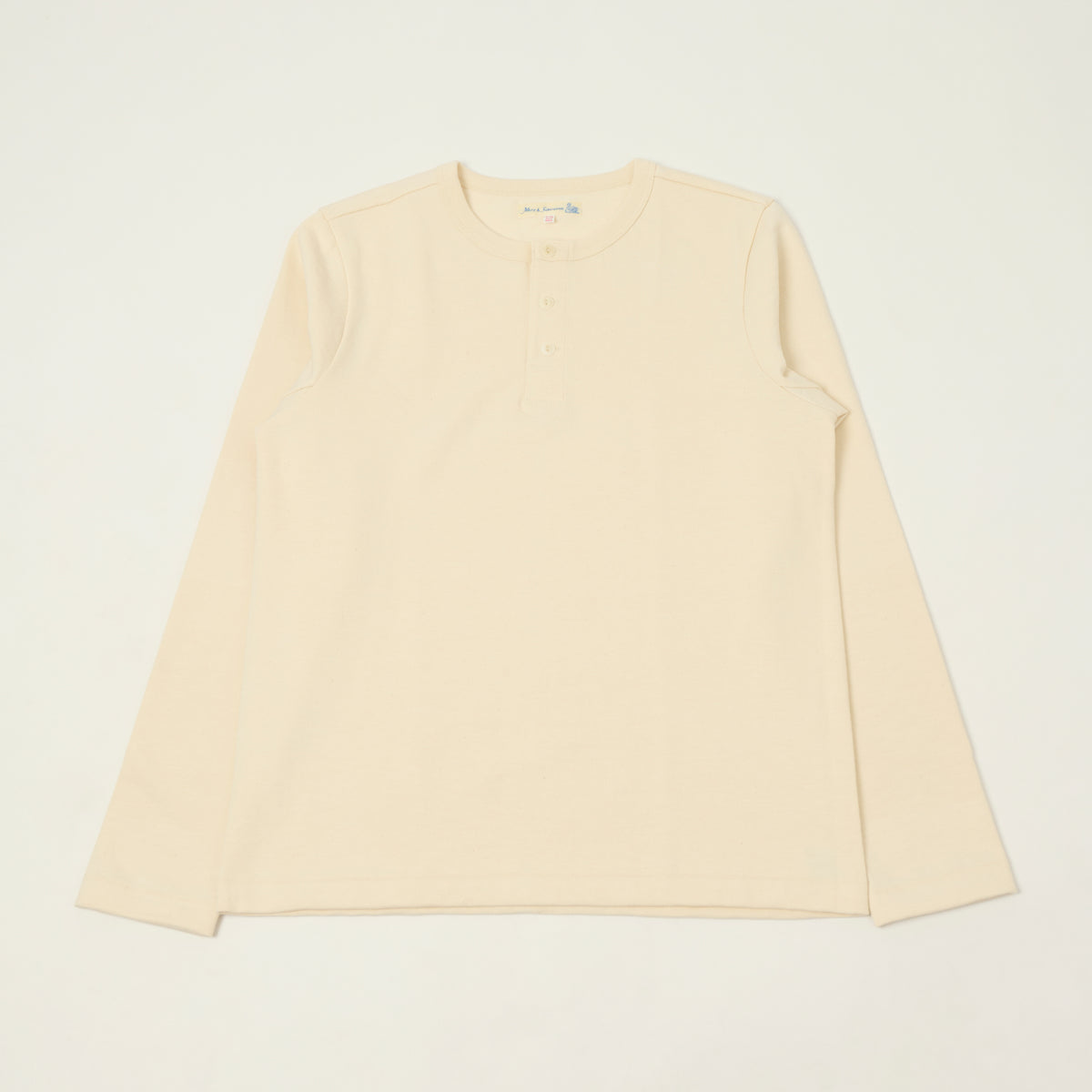Merz b. Schwanen 'The Originals' 2S08 Relaxed Fit Heavyweight Long Sleeve Henley - Nature