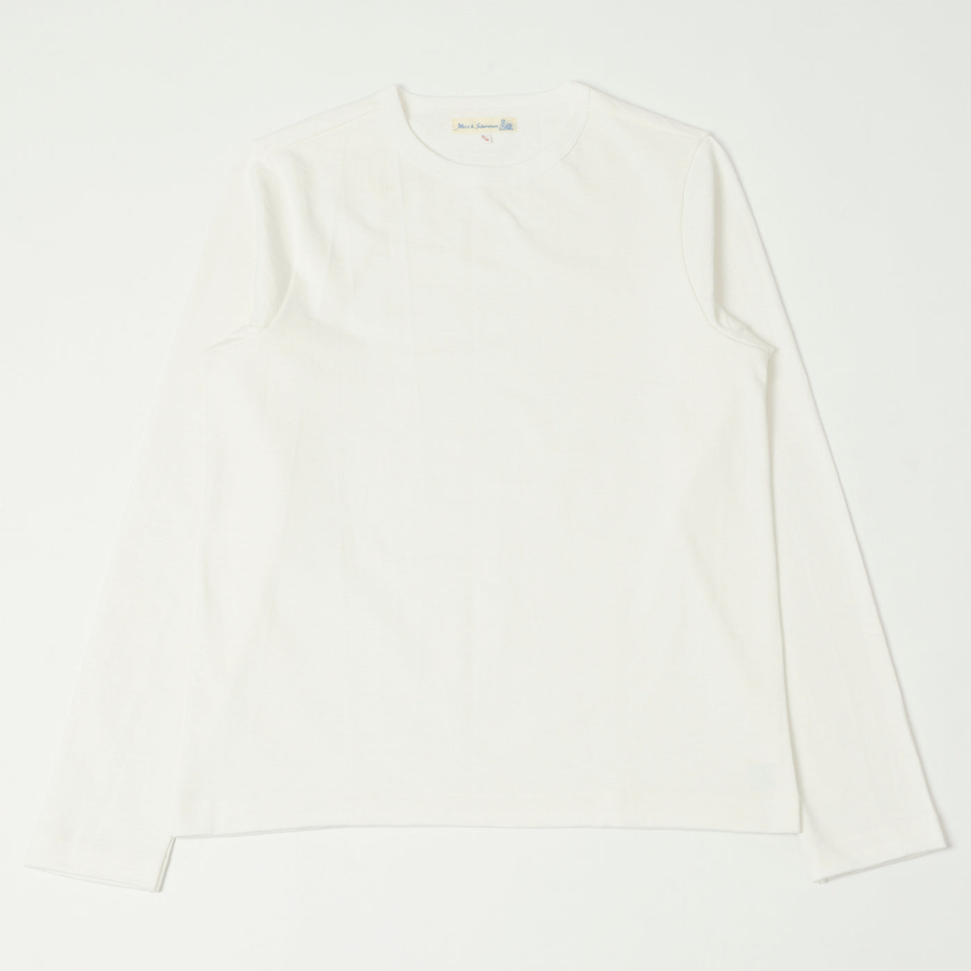 Merz b. Schwanen 2S18 Heavyweight Long Sleeve T-Shirt - White