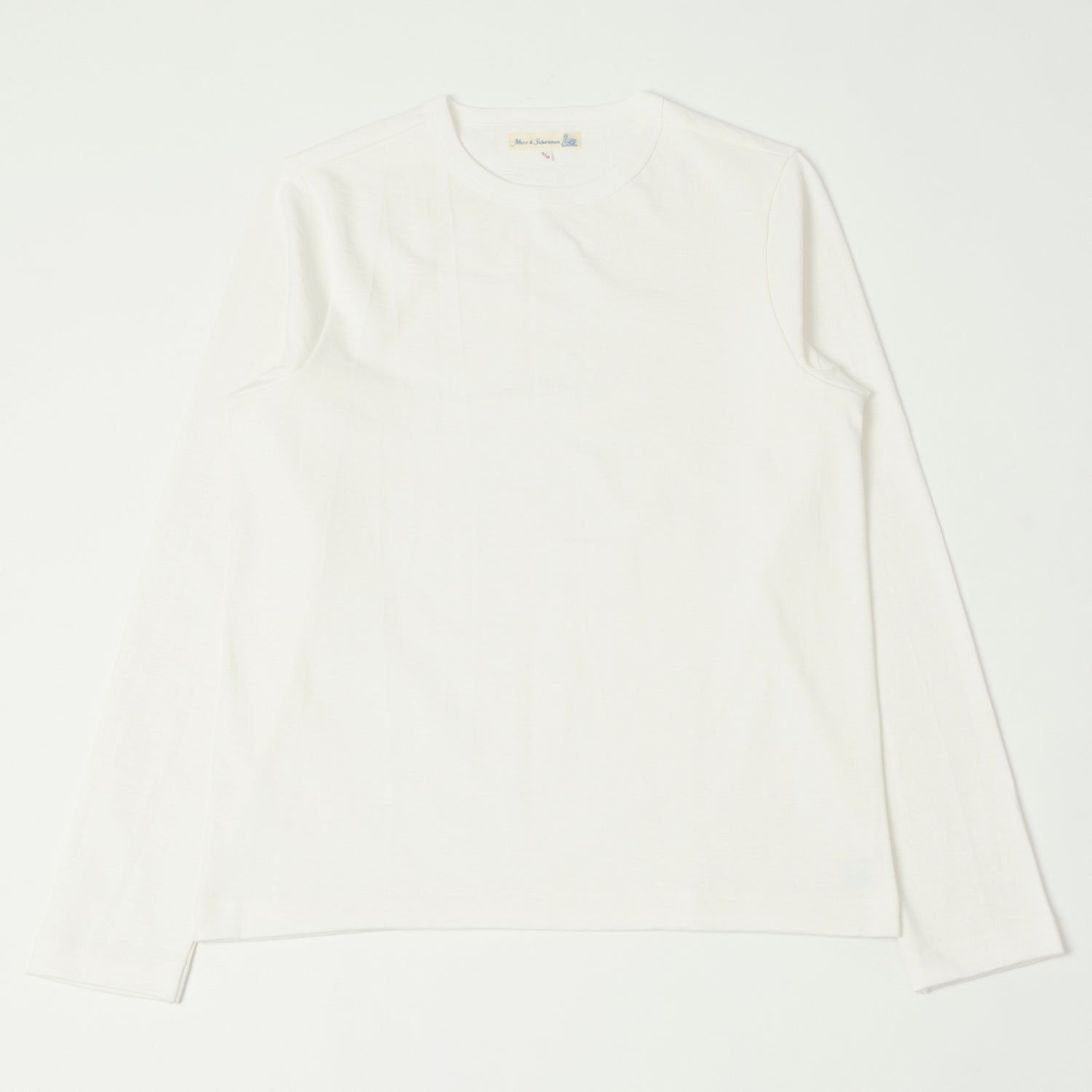Merz b. Schwanen 2S18 Heavyweight Long Sleeve T-Shirt - White