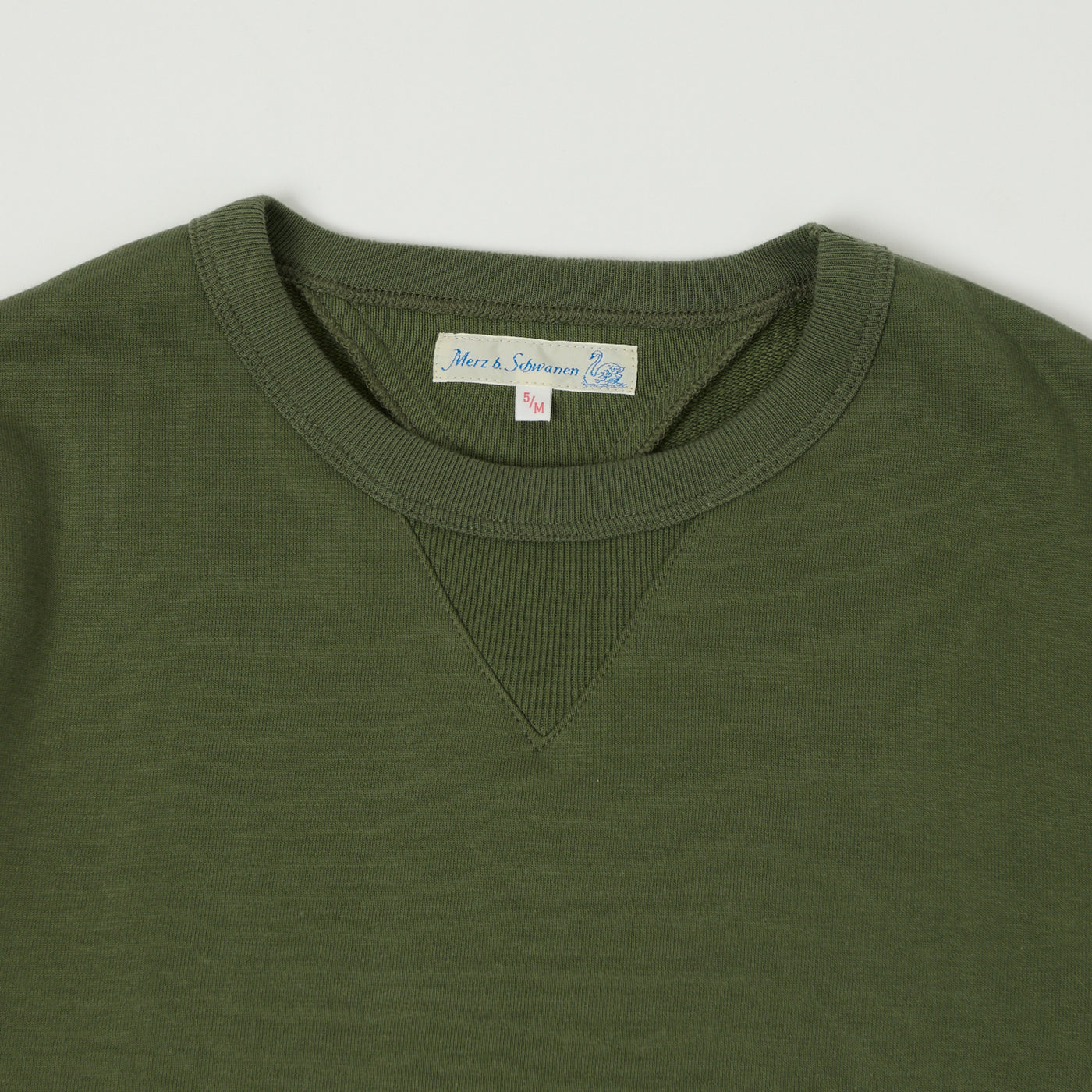 Merz b. Schwanen 346 Classic Sweatshirt - Army Green