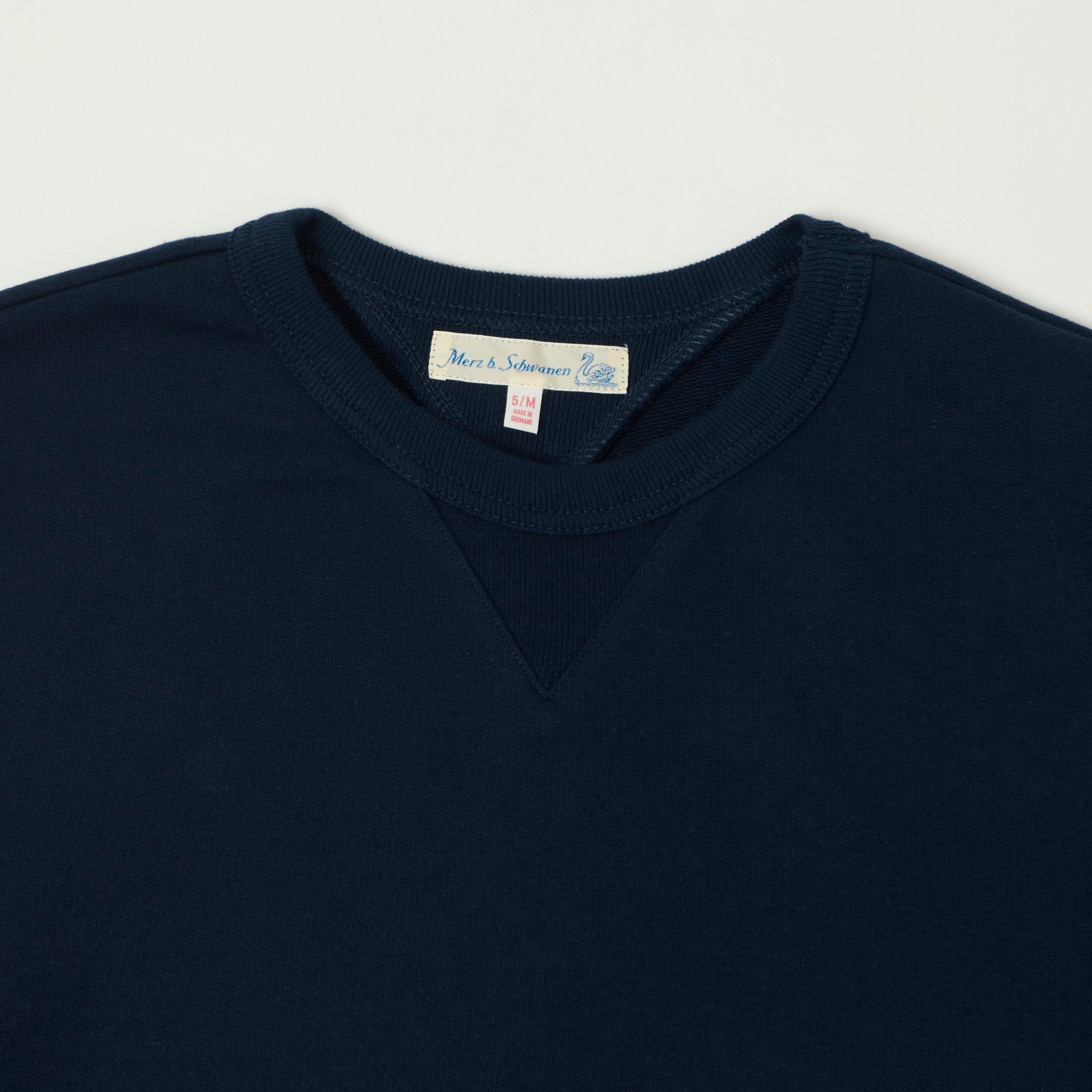 Merz b. Schwanen 3M46 Classic Jersey Sweatshirt - Ink Blue