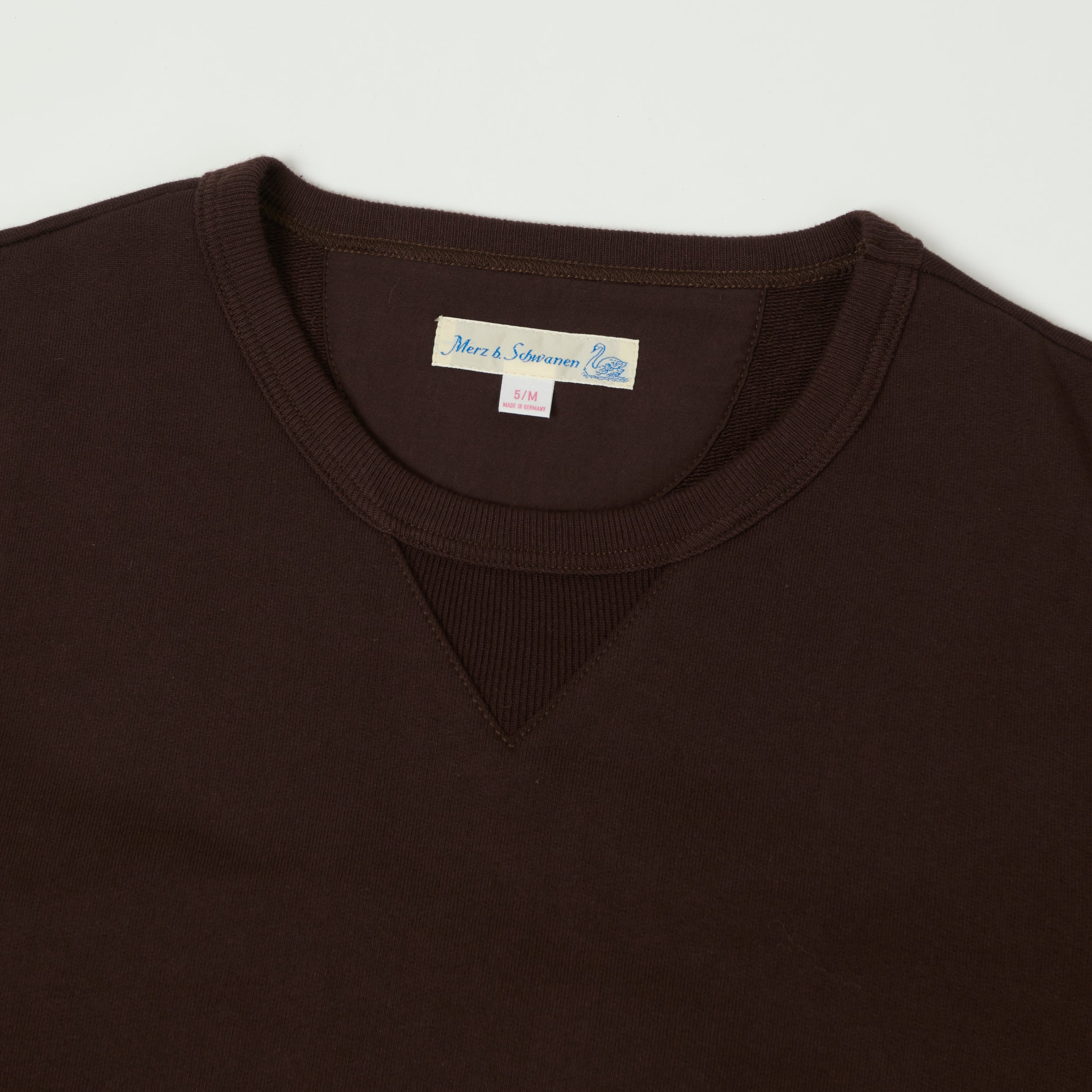 Merz b. Schwanen 3S48 Heavyweight Sweatshirt - Coffee