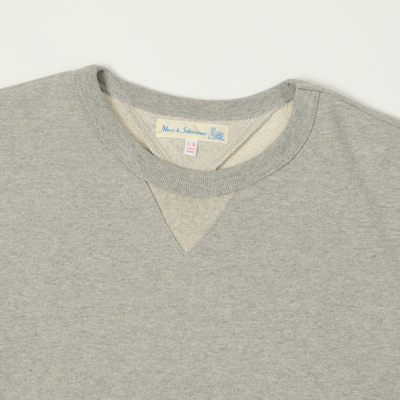 Merz b. Schwanen 3M46 Classic Jersey Sweatshirt - Grey Melange