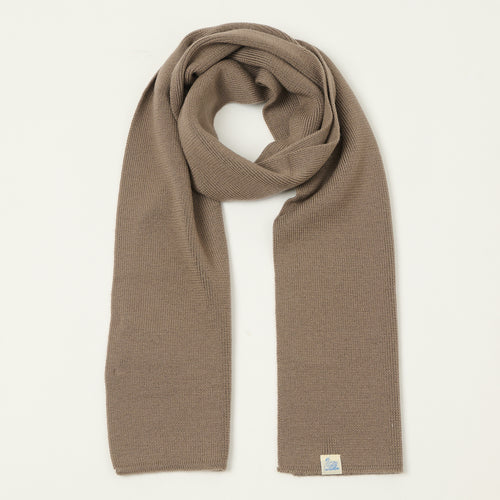Merz b. Schwanen 'Good Basics' Long Merino Scarf - Grain