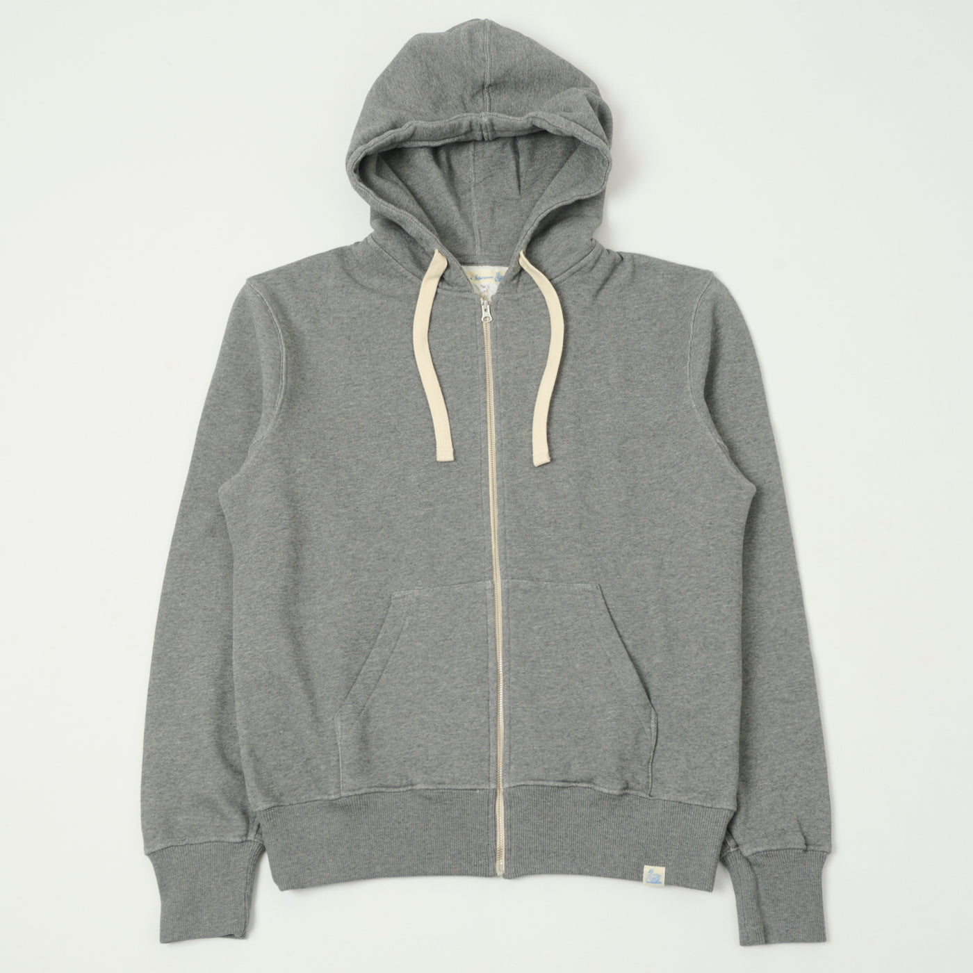 Merz b. Schwanen 'Good Basics' Full Zip Hoodie - Grey Melange