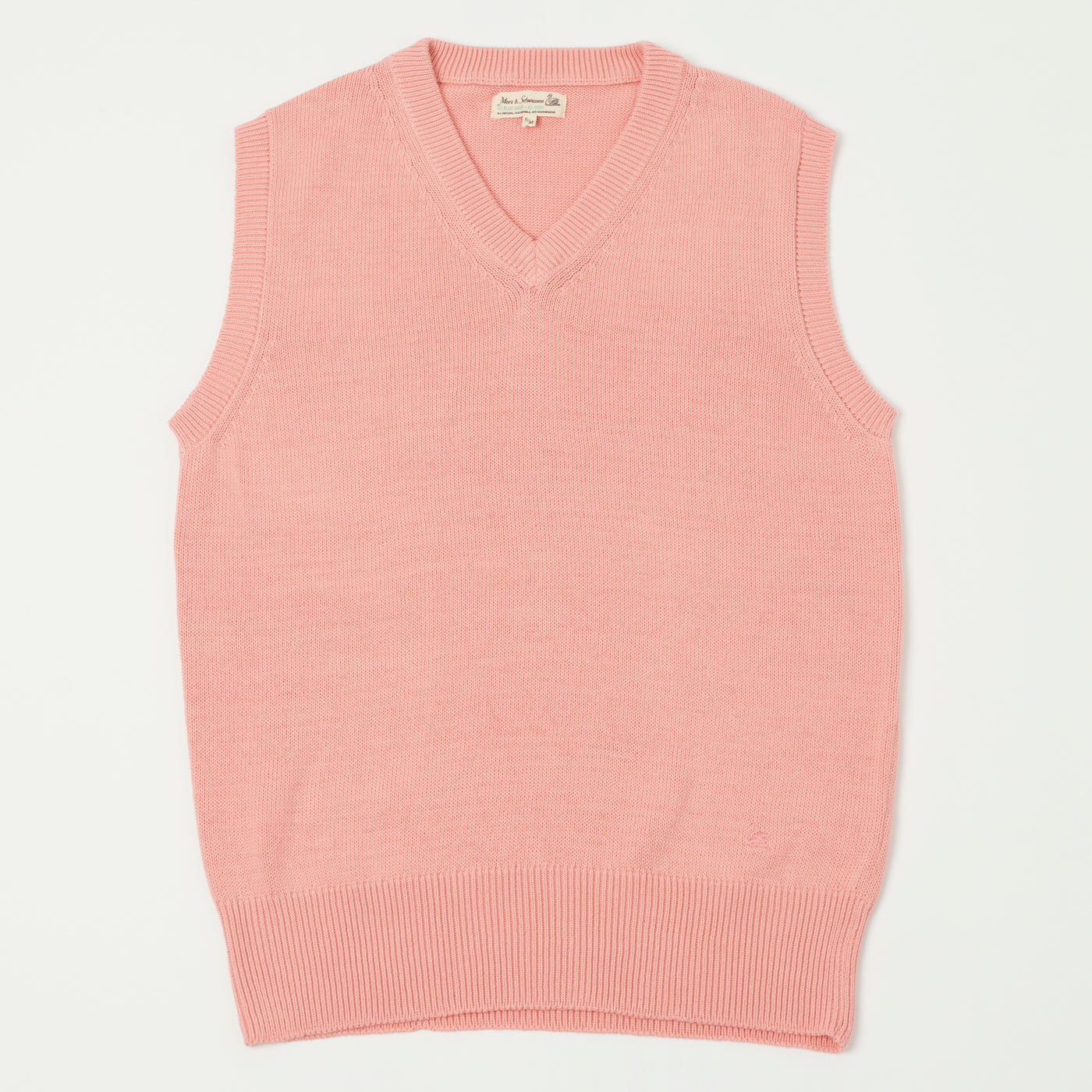 Merz b. Schwanen 'Good Basics' Plant Based Sweater Vest - Peach