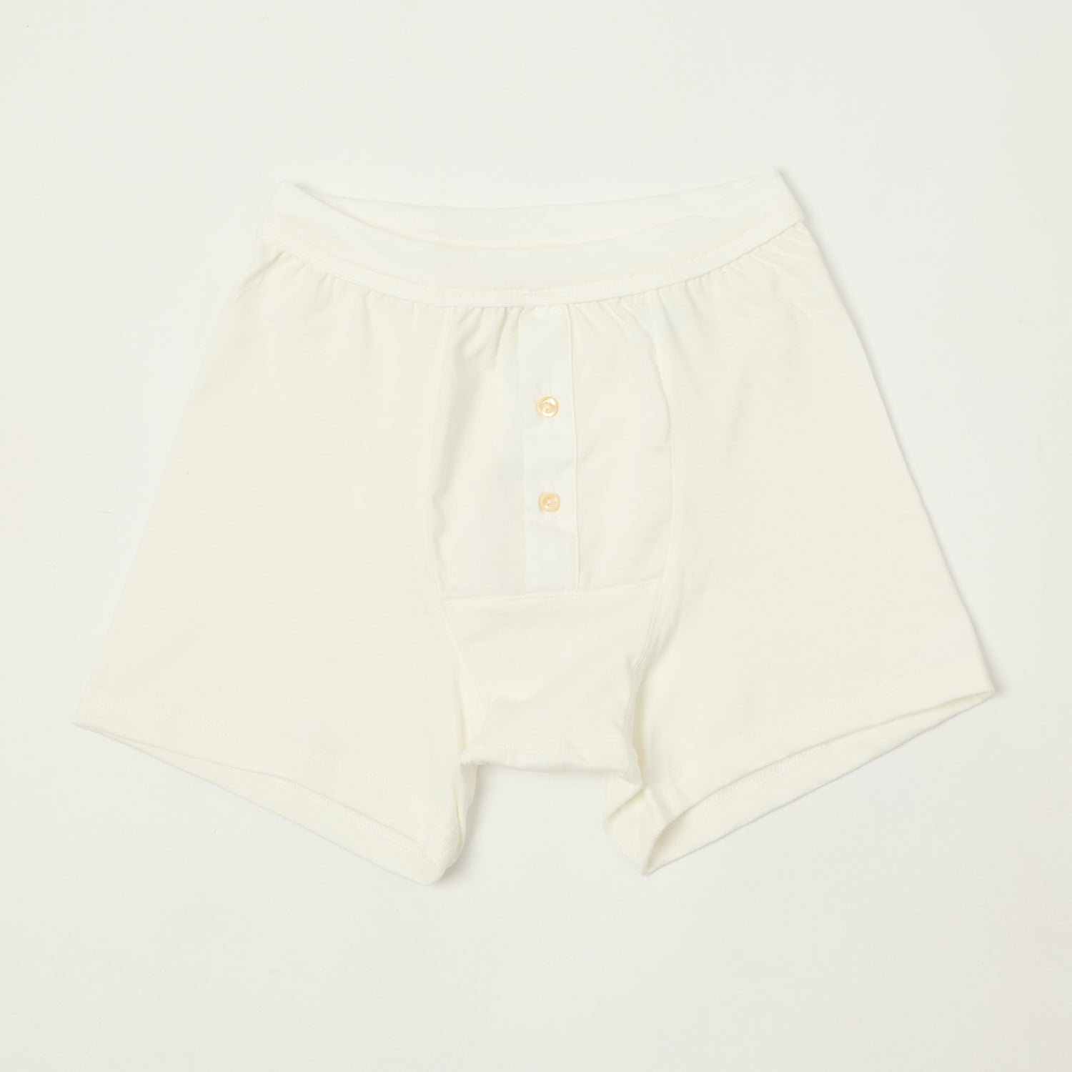 Merz b. Schwanen 255 Button Fly Boxer Brief - White