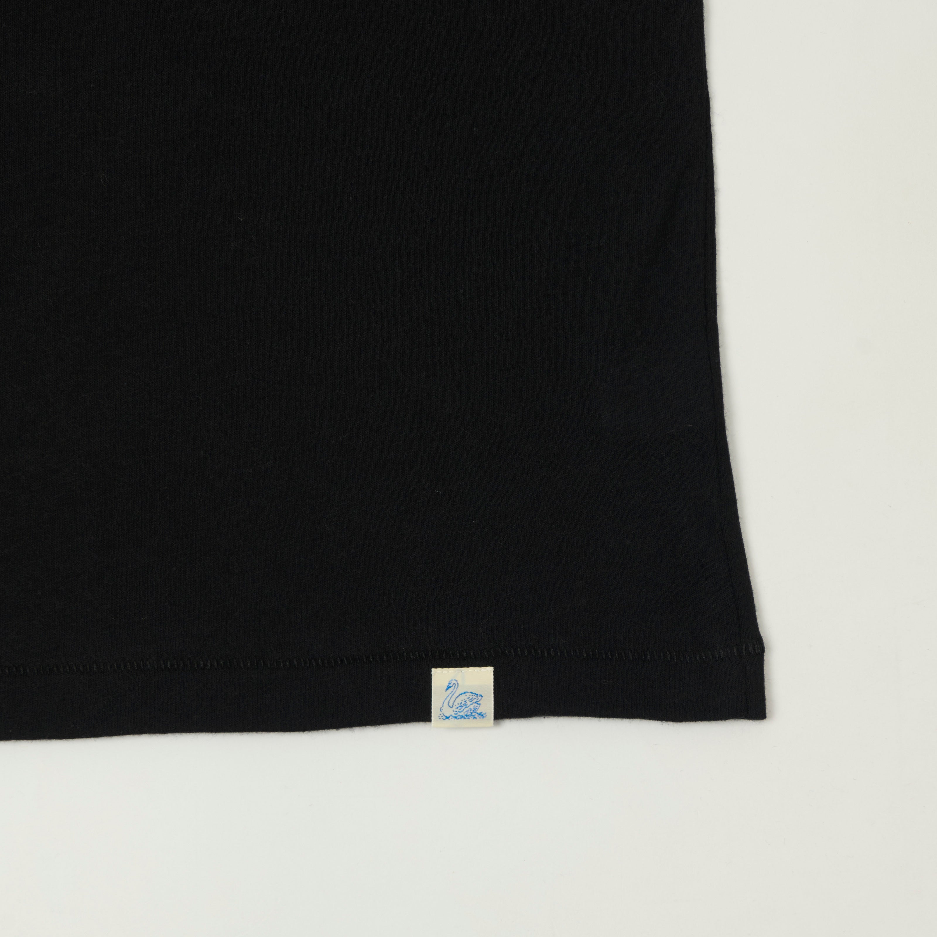 Merz b. Schwanen Cashmere Cotton T-Shirt - Deep Black