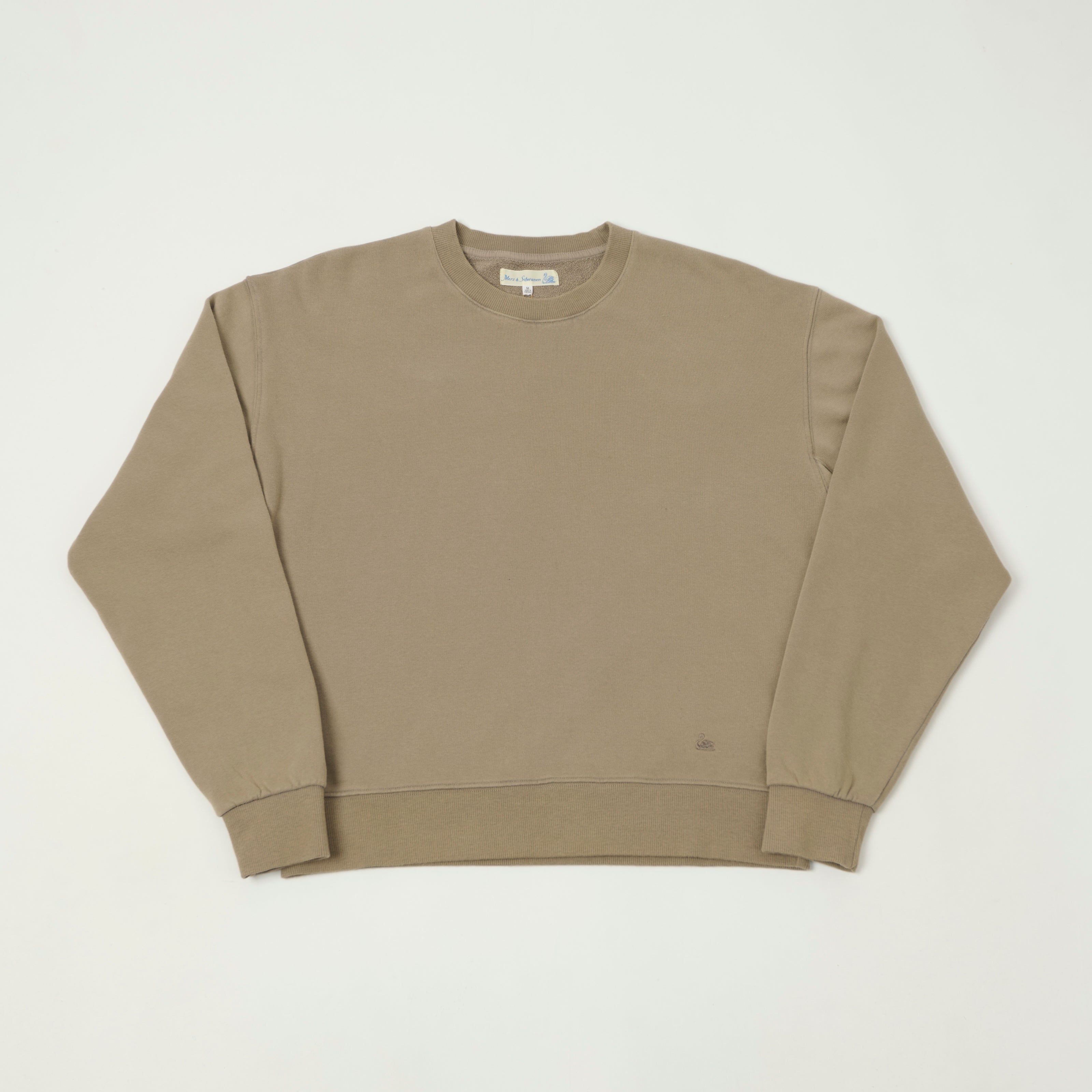 Merz b. Schwanen 'Good Basics' Soft Fleece Sweatshirt - Faded Grain