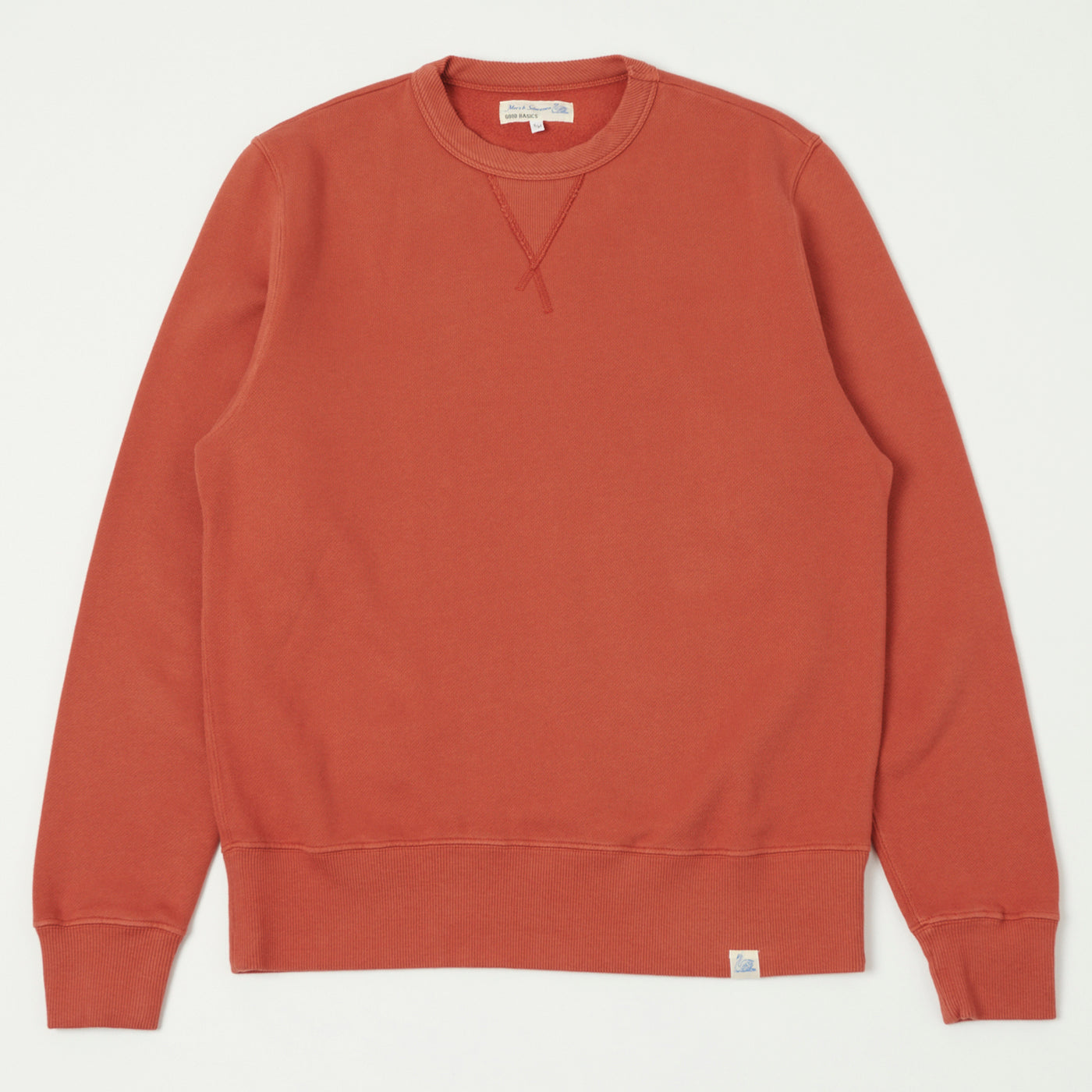 Merz b. Schwanen 'Good Basics' Athletic Sweatshirt - Newman Red