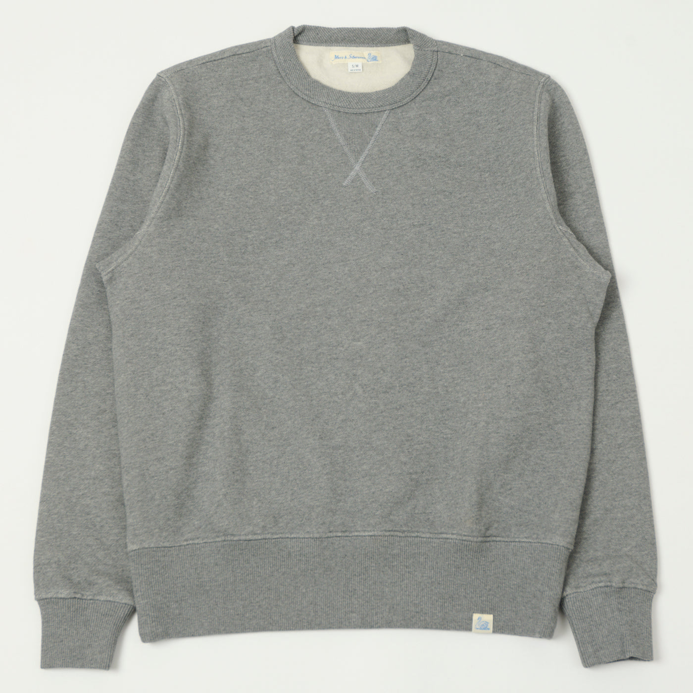 Merz b. Schwanen 'Good Basics' Athletic Sweatshirt - Grey Melange