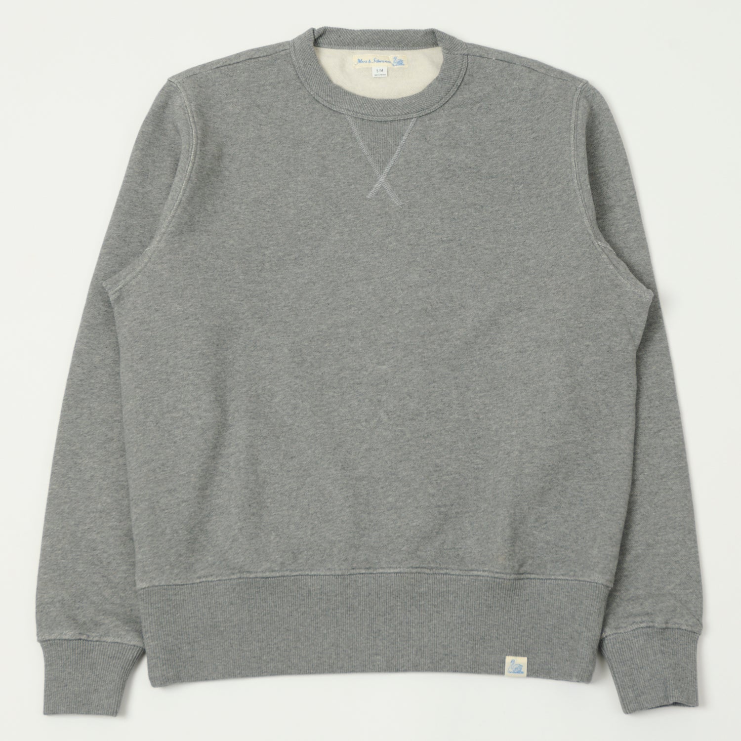Merz b. Schwanen 'Good Basics' Athletic Sweatshirt - Grey Melange