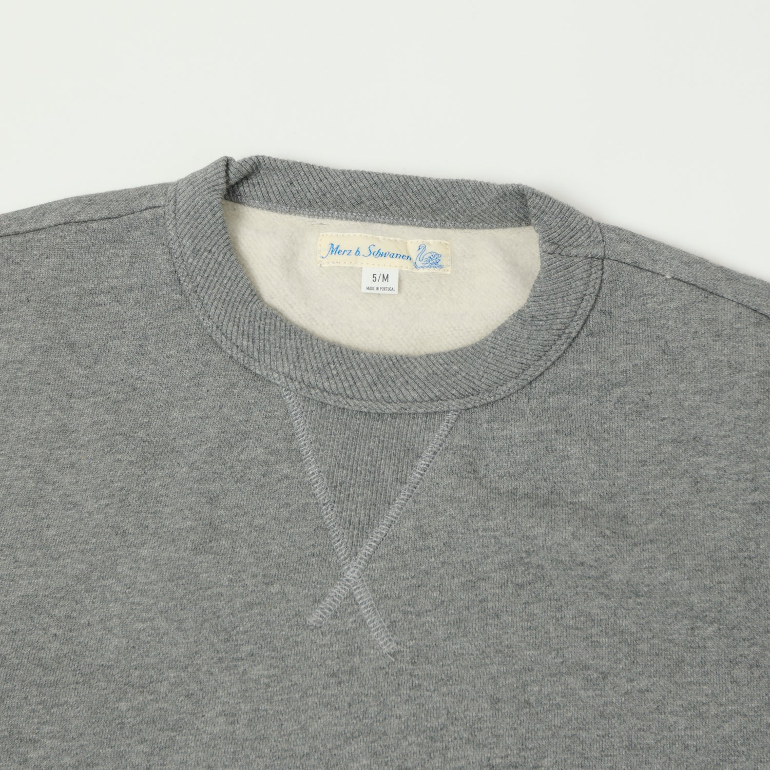 Merz b. Schwanen 'Good Basics' Athletic Sweatshirt - Grey Melange