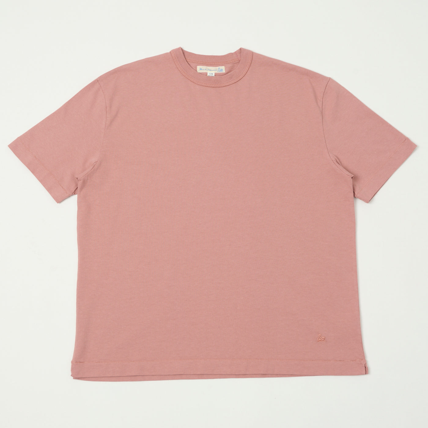Merz b. Schwanen 'Good Basics' Boxy Cropped T-Shirt - Rosewood