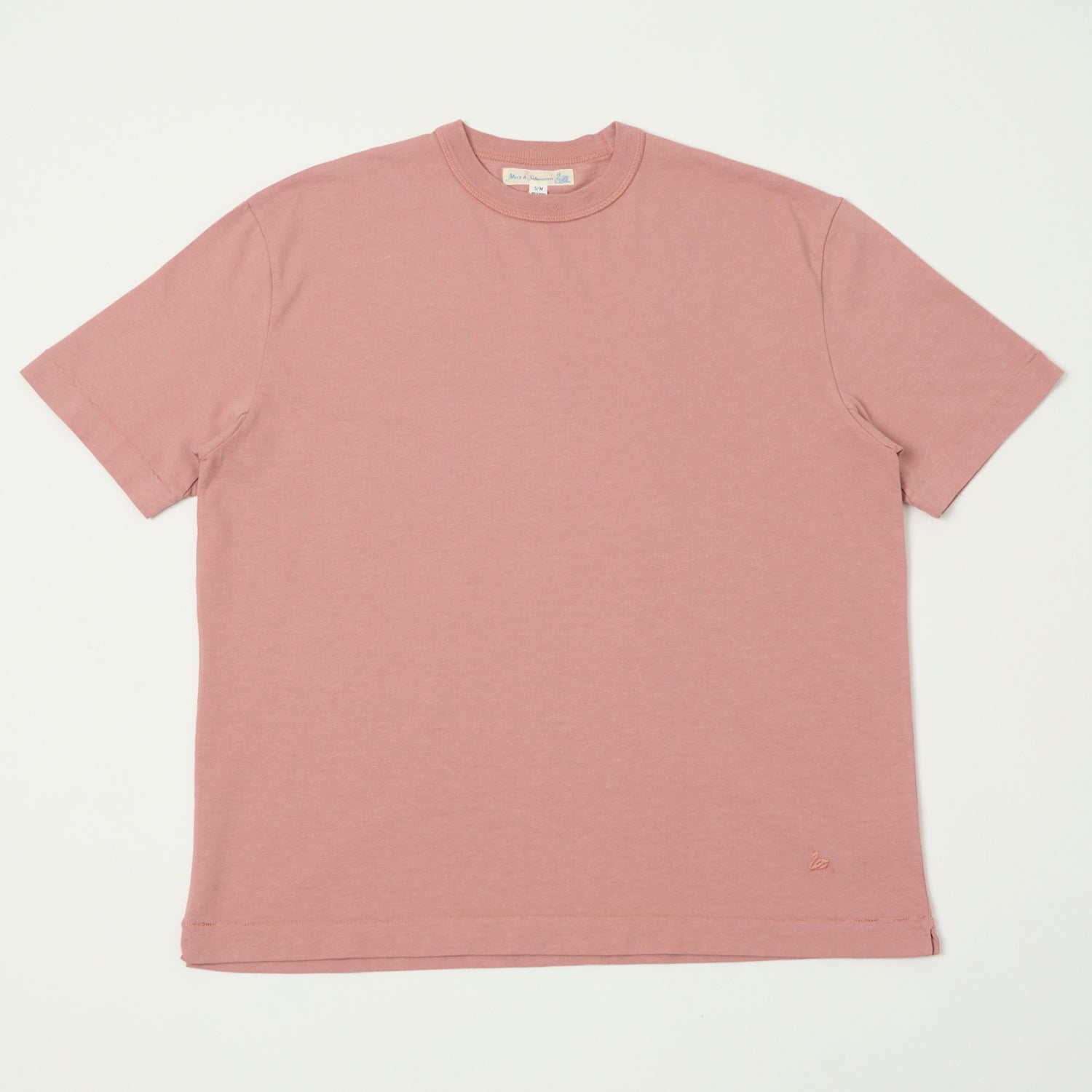 Merz b. Schwanen 'Good Basics' Boxy Cropped T-Shirt - Rosewood
