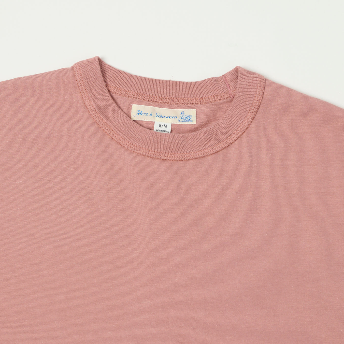 Merz b. Schwanen 'Good Basics' Boxy Cropped T-Shirt - Rosewood