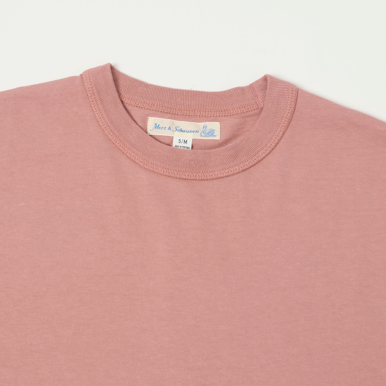 Merz b. Schwanen 'Good Basics' Boxy Cropped T-Shirt - Rosewood