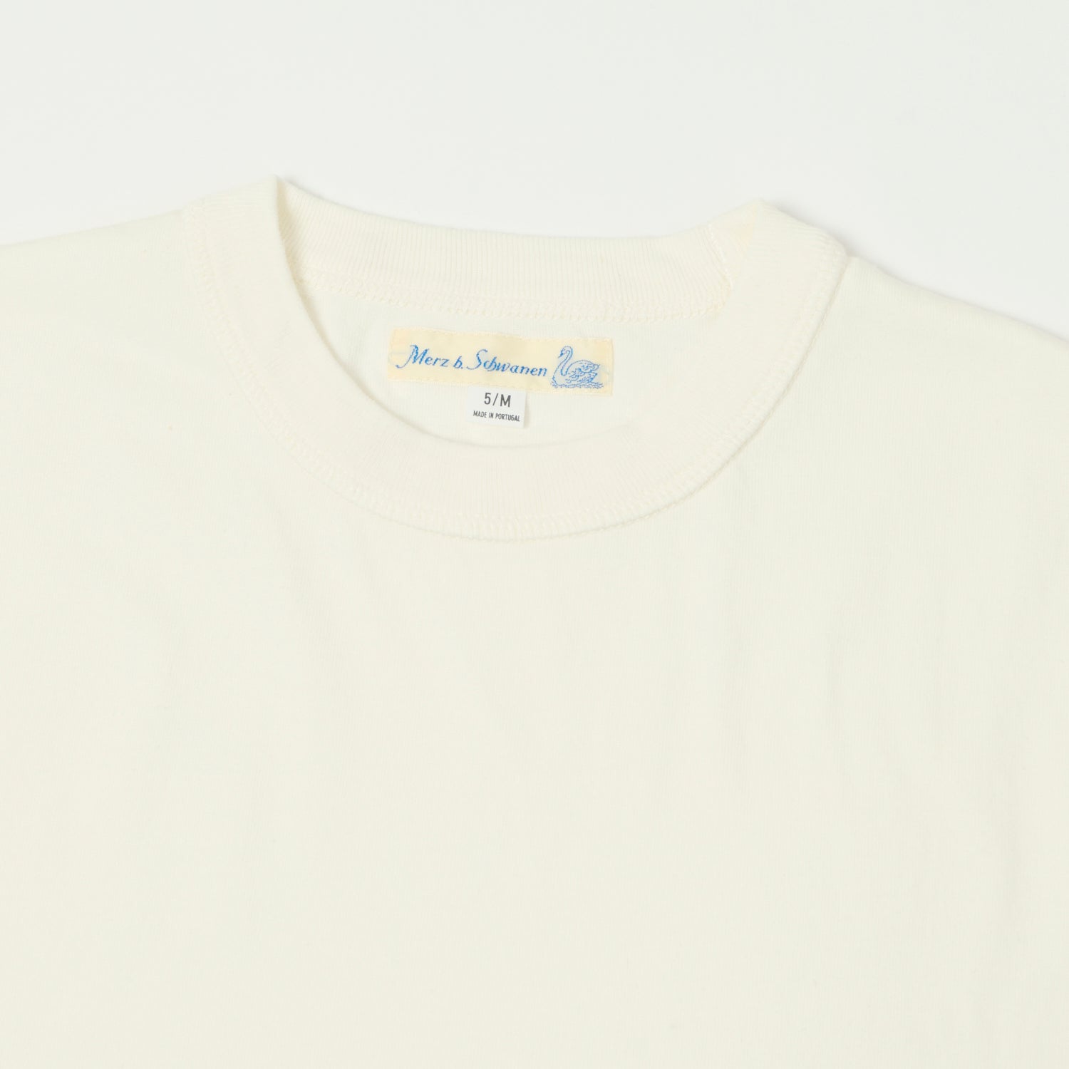 Merz b. Schwanen 'Good Basics' Boxy Cropped T-Shirt - White