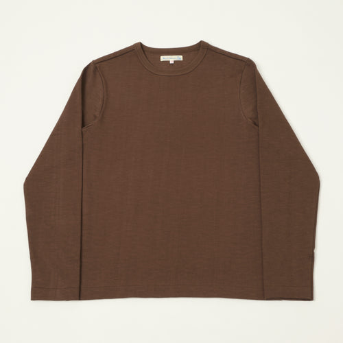 Merz b. Schwanen 2S18 Heavyweight Long Sleeve T-Shirt - Chocolate