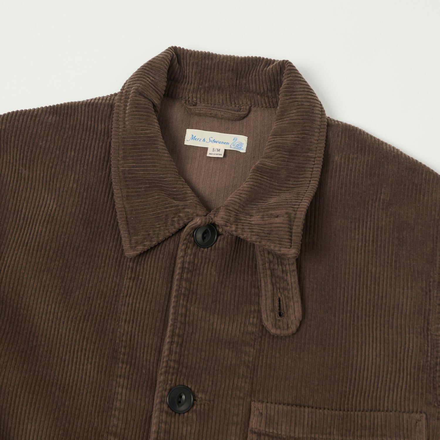 Merz b. Schwanen 'Good Basics' Corduroy Chore Jacket - Chocolate