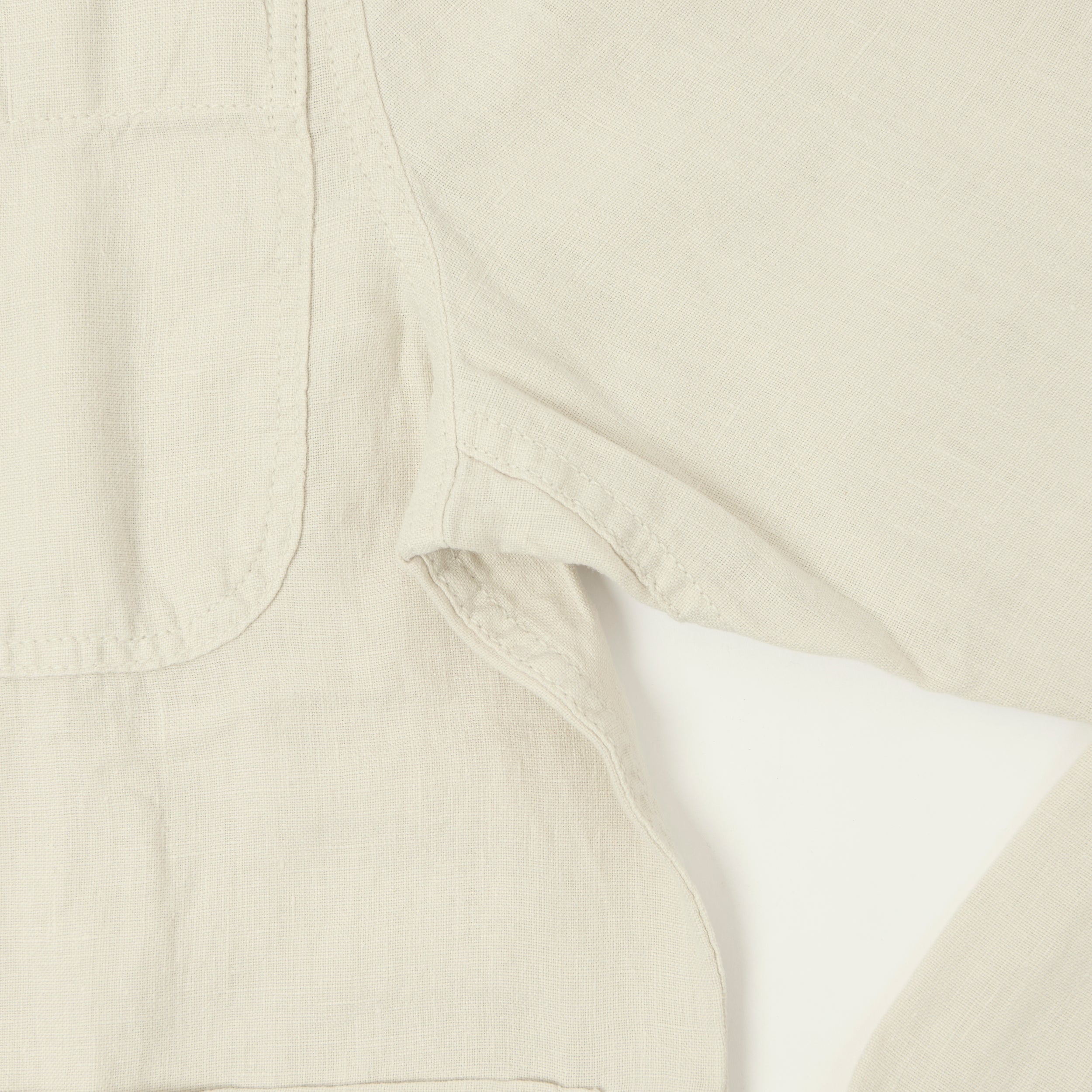 Merz b. Schwanen 'Good Basics' Workers Linen Jacket - Light Stone