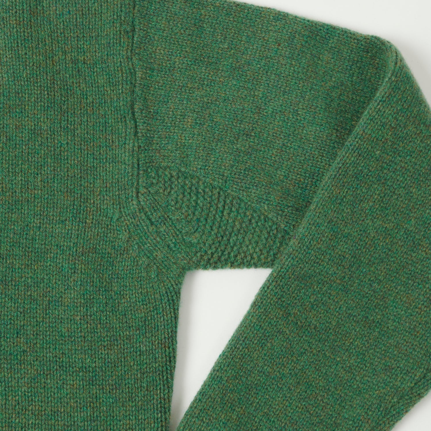 Merz b. Schwanen 'Good Basics' Wool Cashmere Knit Pullover - Moss Green