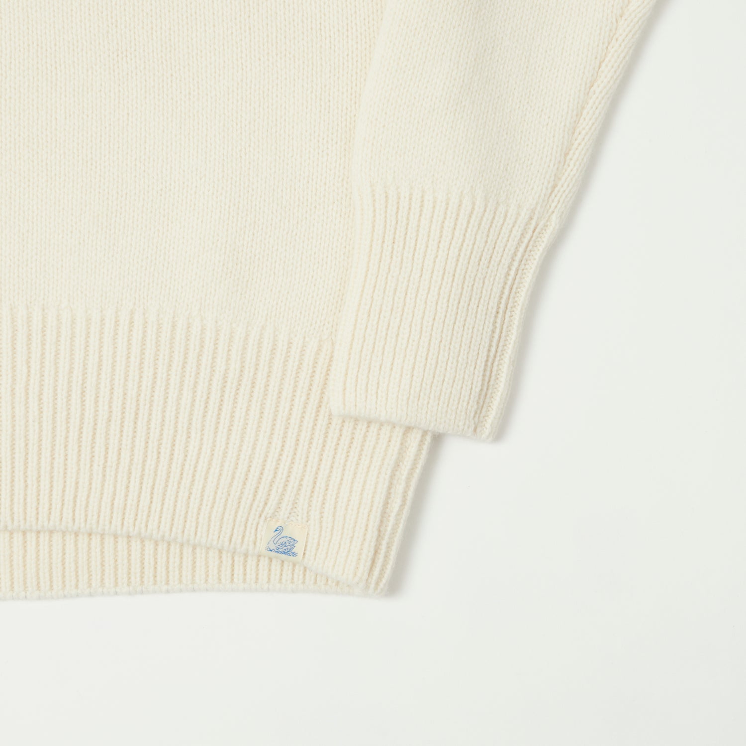 Merz b. Schwanen 'Good Basics' Wool Cashmere Knit Pullover - Nature