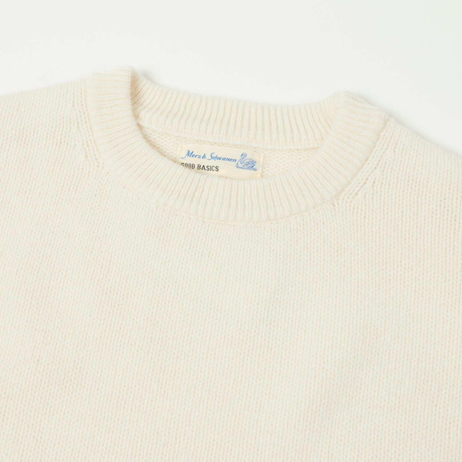 Merz b. Schwanen 'Good Basics' Wool Cashmere Knit Pullover - Nature