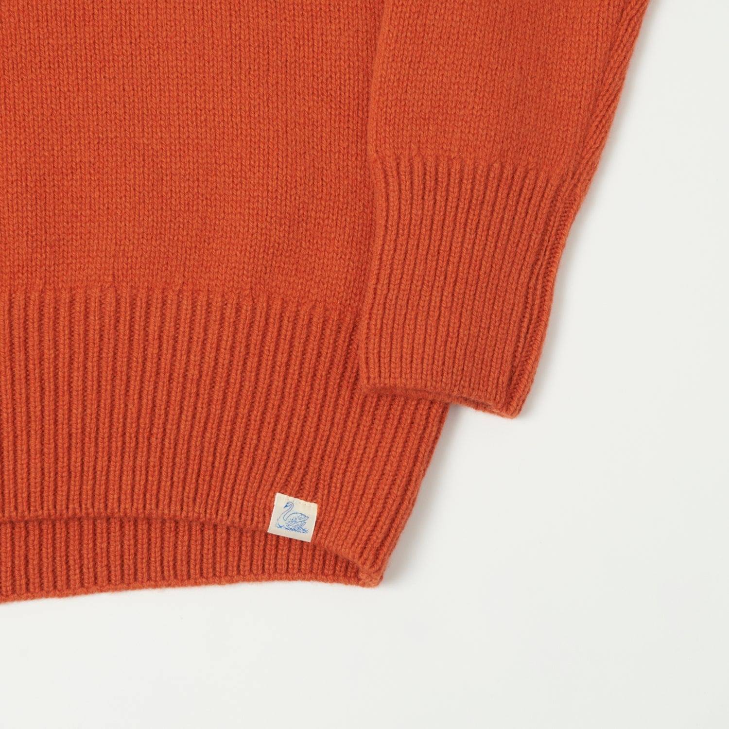 Merz b. Schwanen 'Good Basics' Wool Cashmere Knit Pullover - Rust