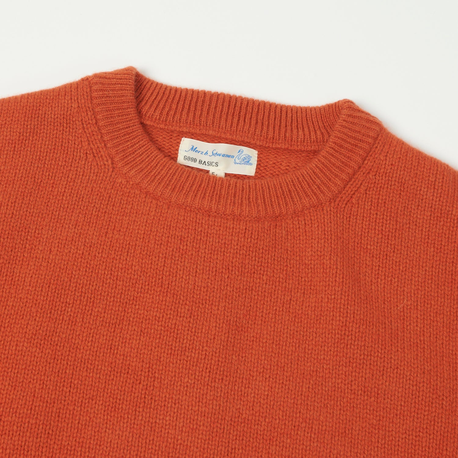 Merz b. Schwanen 'Good Basics' Wool Cashmere Knit Pullover - Rust
