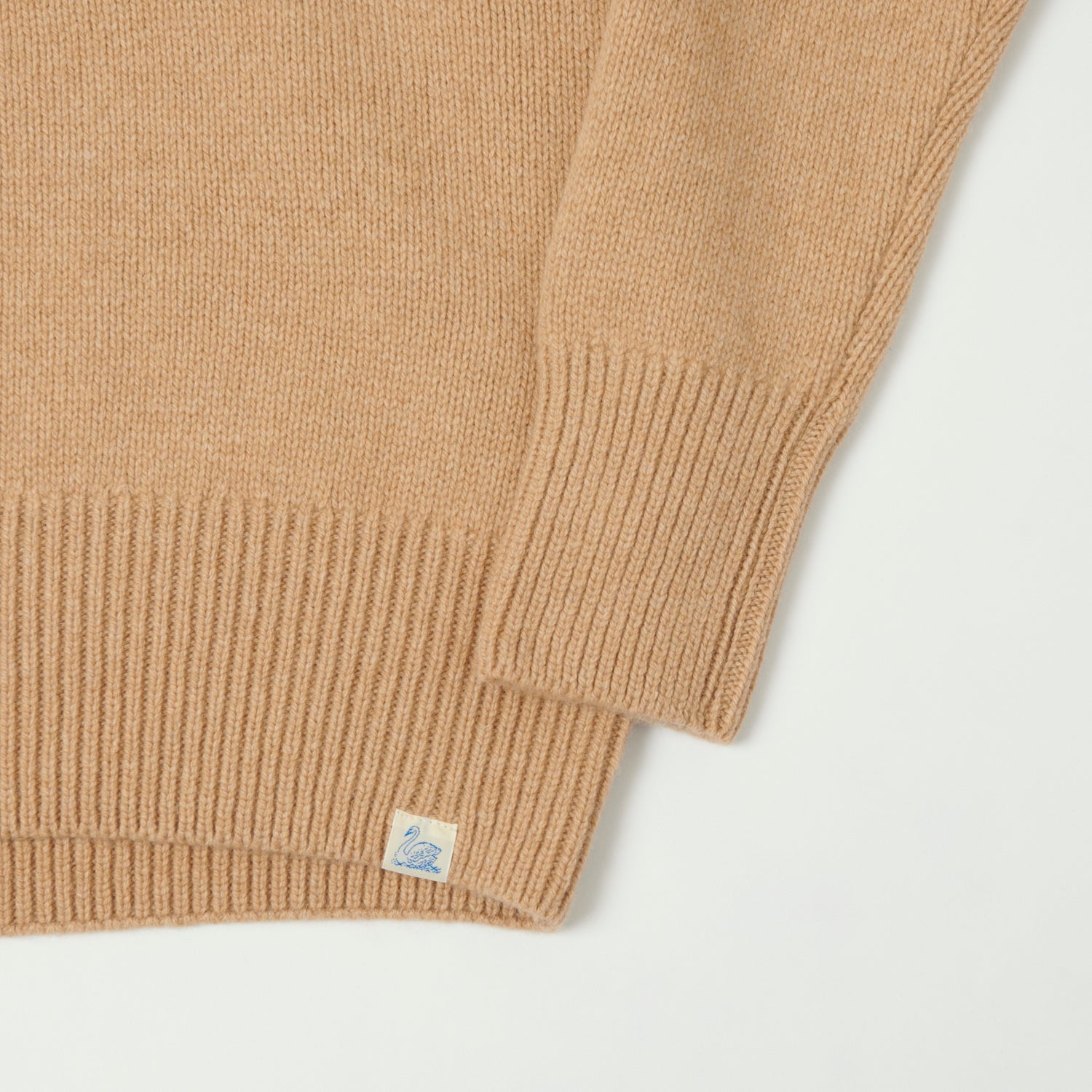 Merz b. Schwanen 'Good Basics' Wool Cashmere Knit Pullover - Toffee