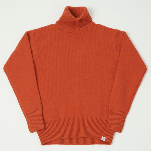 Merz b. Schwanen 'Good Basics' Wool Cashmere Knit Turtleneck - Rust
