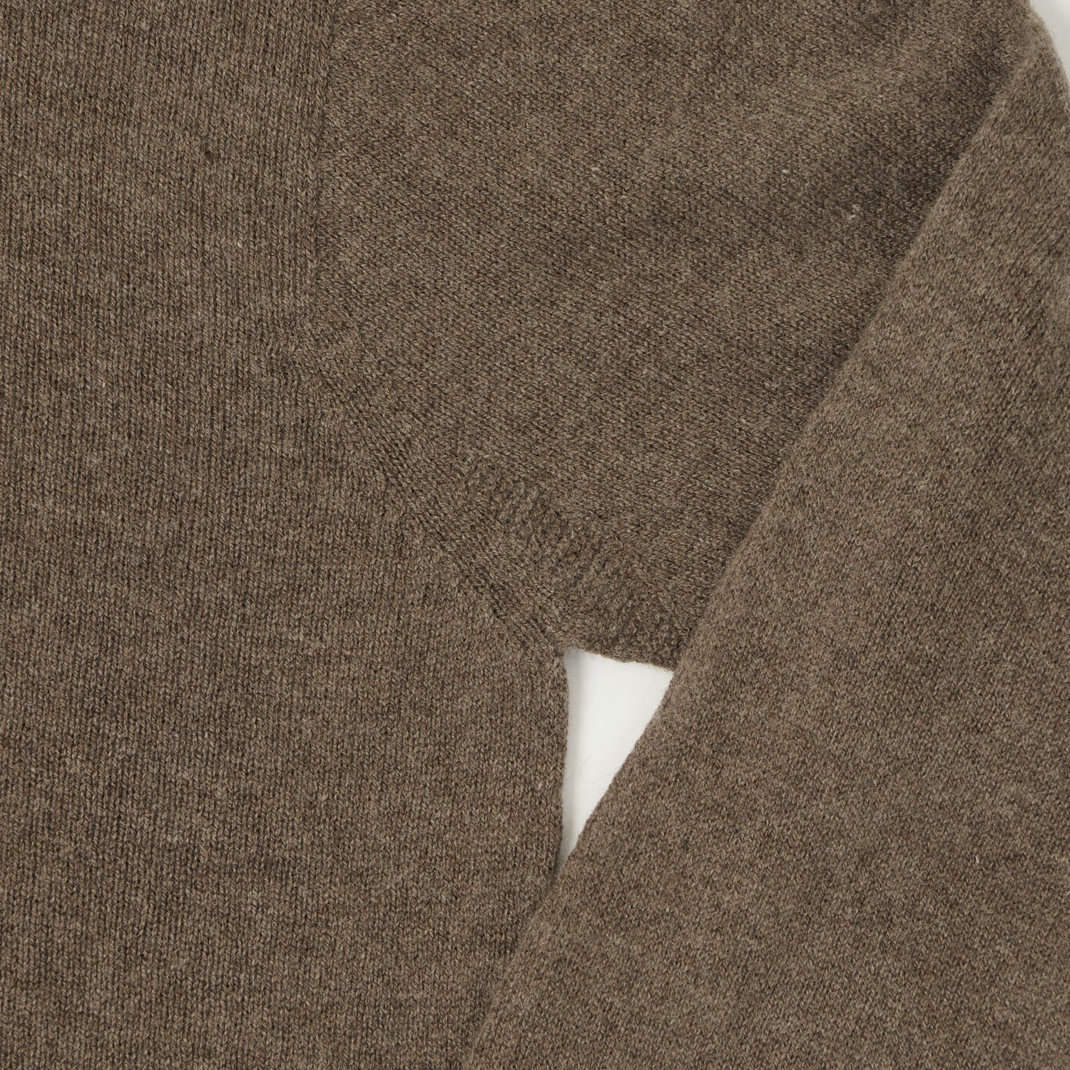 Merz b. Schwanen 'Good Basics' Lightweight Wool-Silk-Cashmere Sweater - Grain