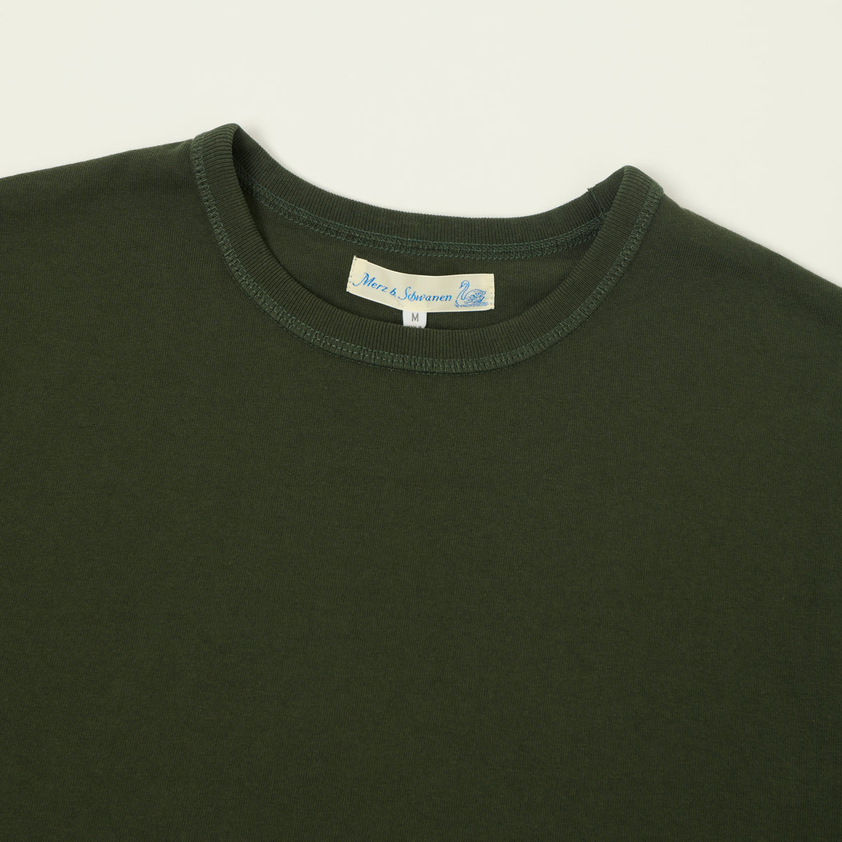 Merz b. Schwanen Organic Cotton T-Shirt - Forest
