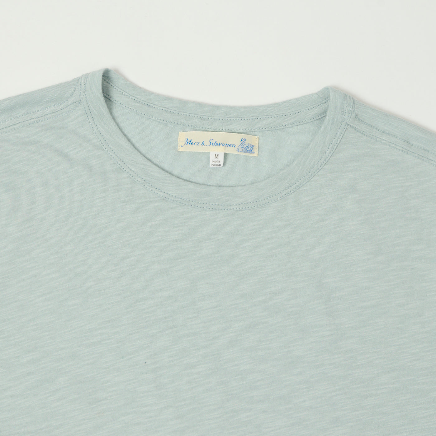 Merz b. Schwanen 'Good Basics' SCT04 Pima Slub Cotton T-Shirt - Ice