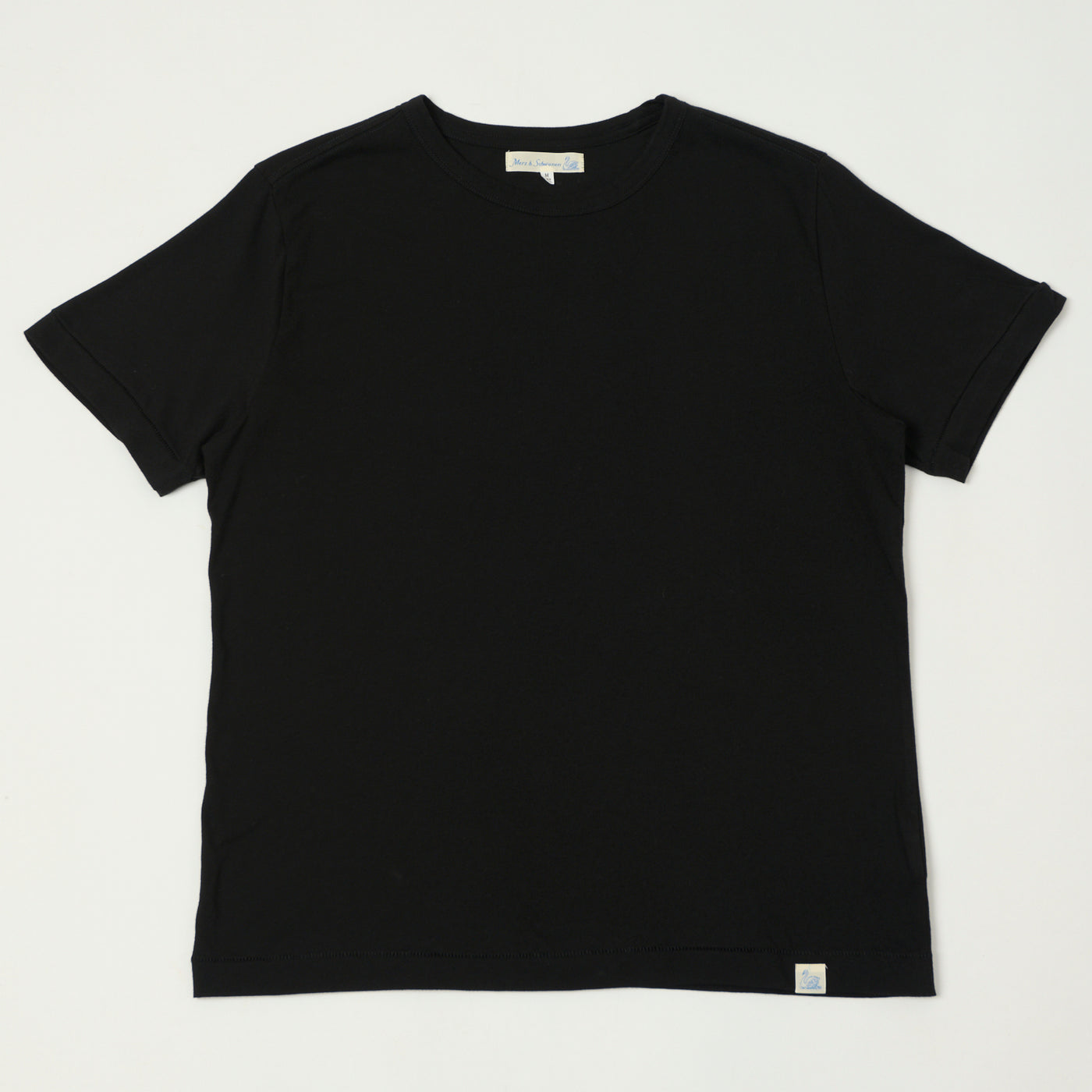 Merz b. Schwanen 'Good Basics' Pima Cotton T-Shirt - Deep Black