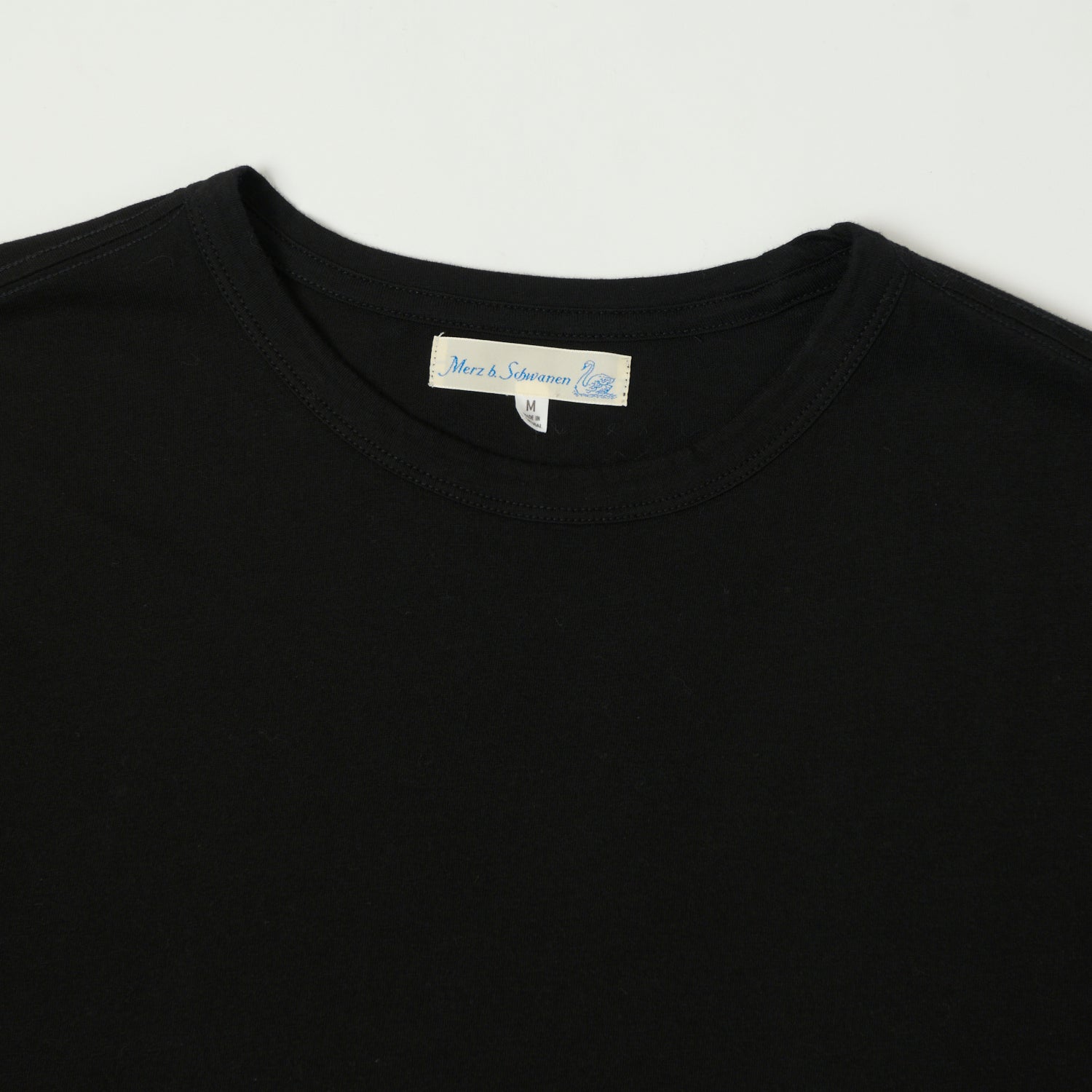 Merz b. Schwanen 'Good Basics' Pima Cotton T-Shirt - Deep Black