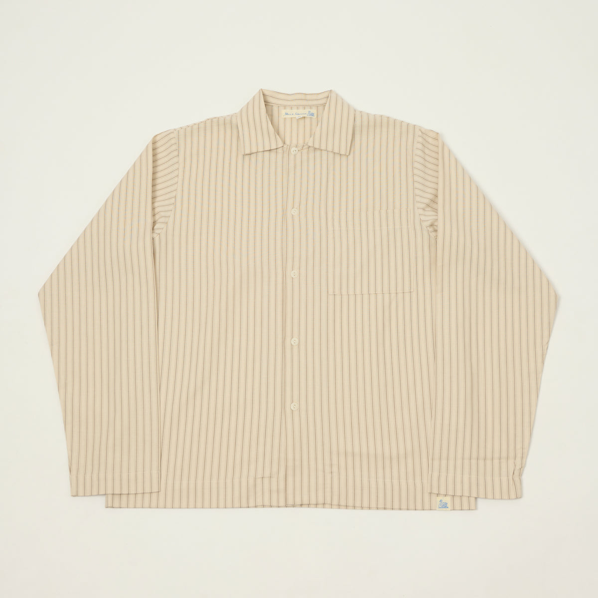 Merz b. Schwanen Pyjama Top - Nature/Chocolate