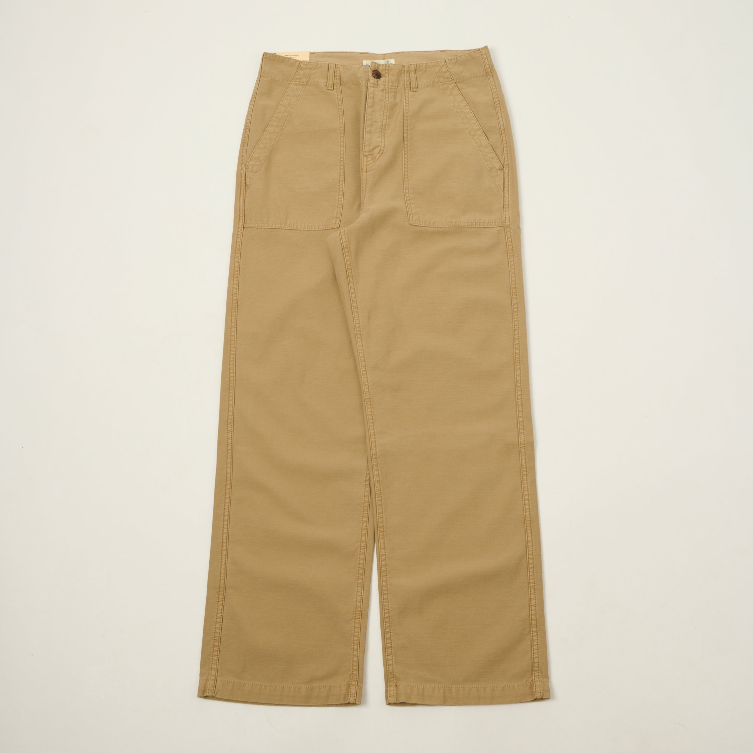 Merz b. Schwanen Reverse Sateen Fatigue Pants - Dusted Khaki