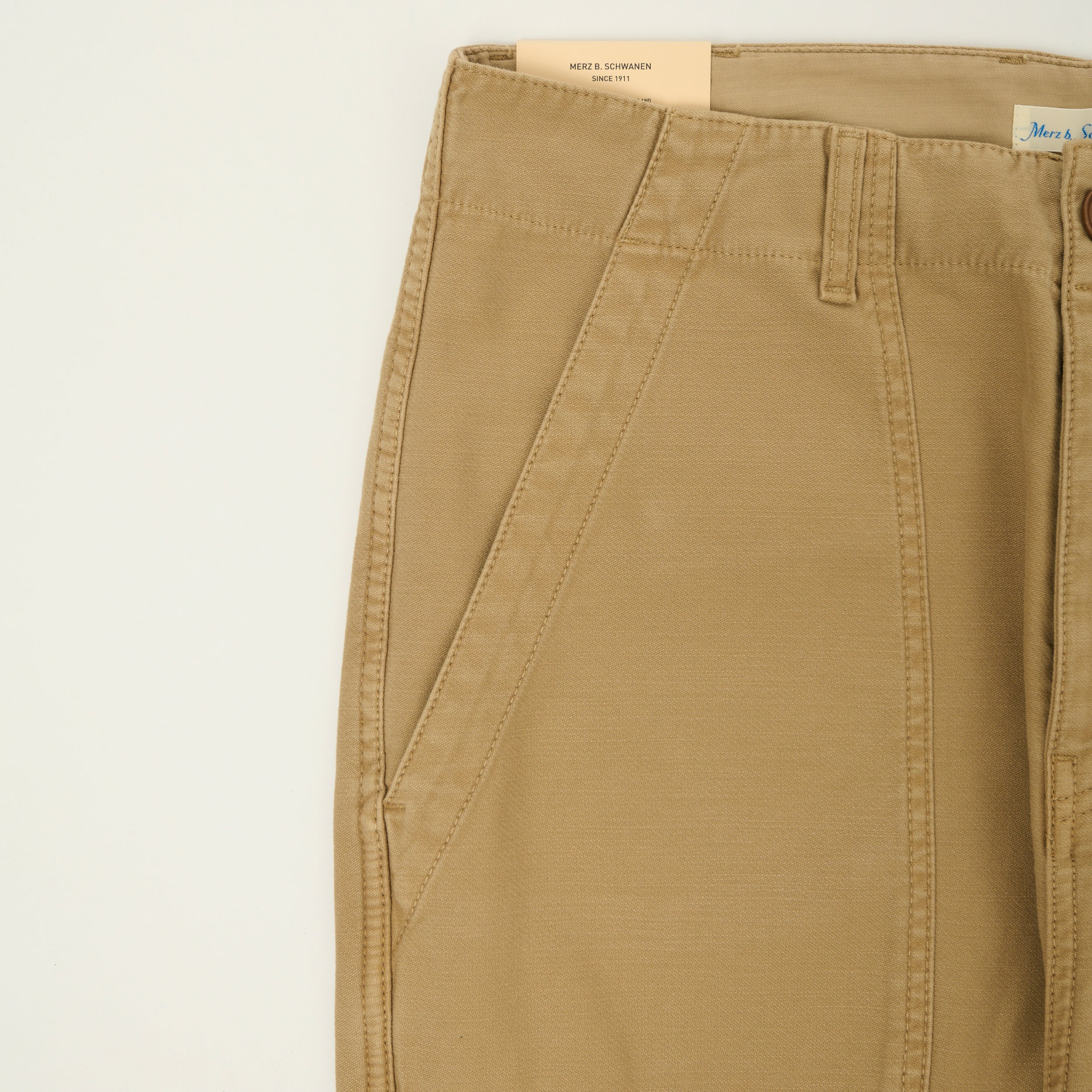 Merz b. Schwanen Reverse Sateen Fatigue Pants - Dusted Khaki