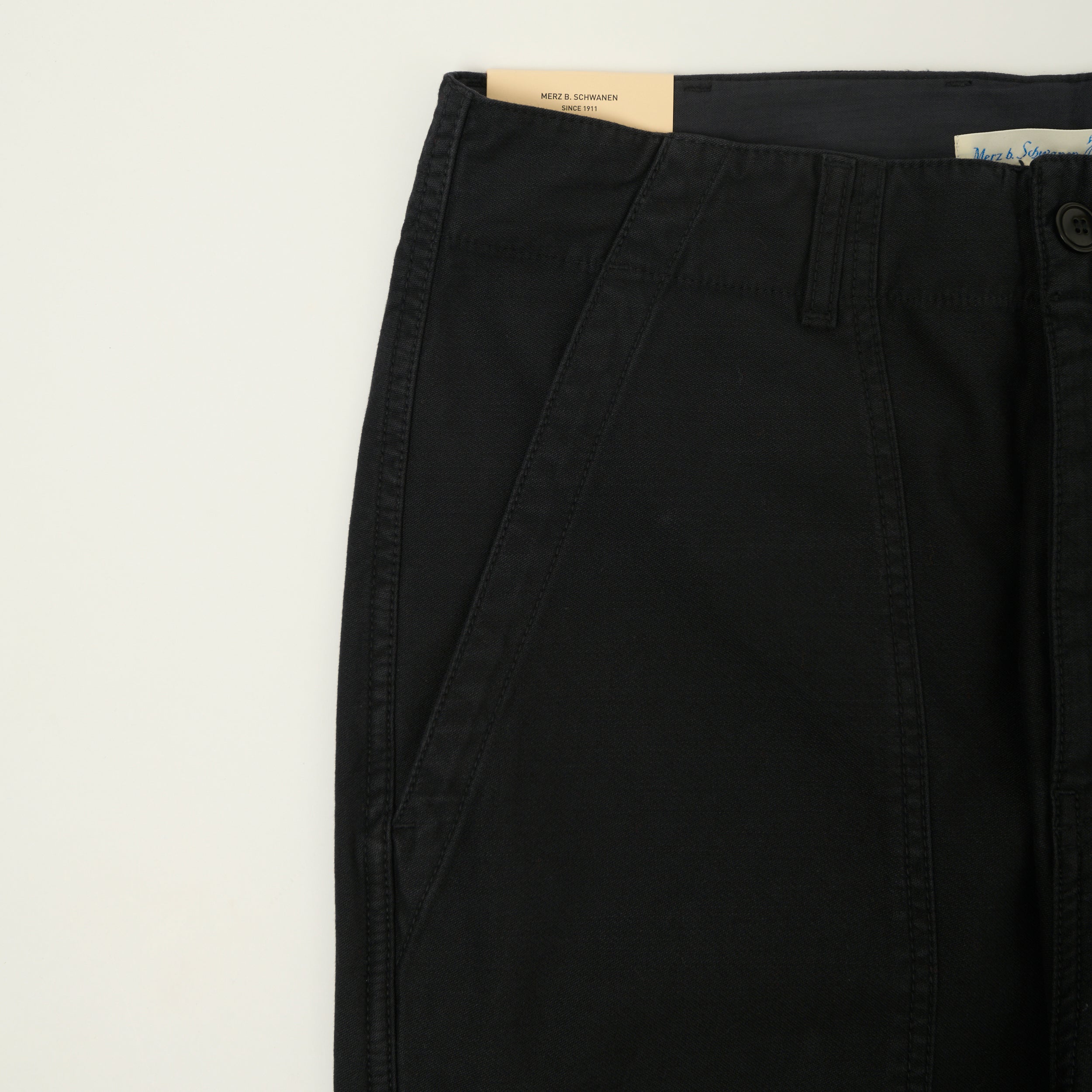 Merz b. Schwanen Reverse Sateen Fatigue Pants - Storm Black