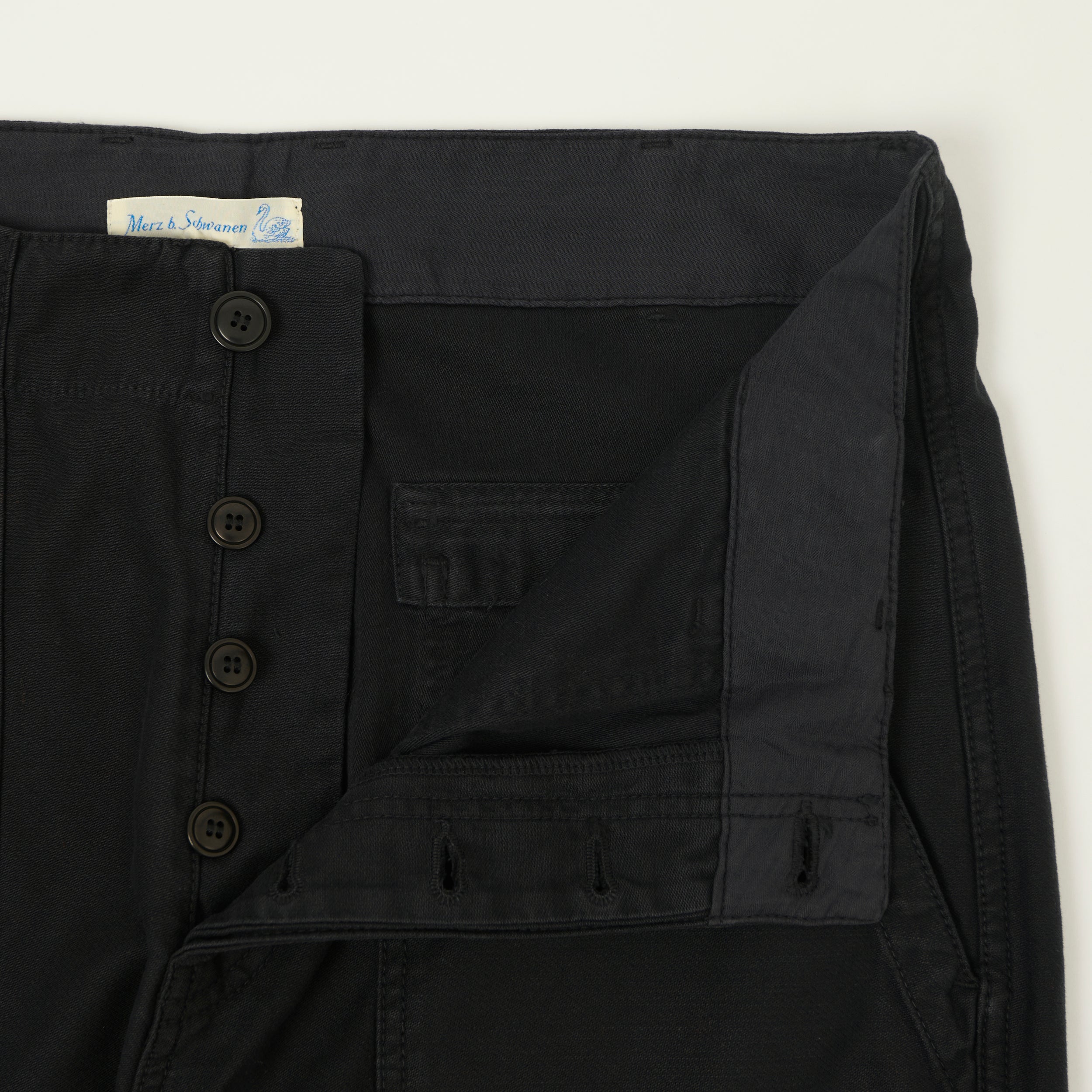 Merz b. Schwanen Reverse Sateen Fatigue Pants - Storm Black
