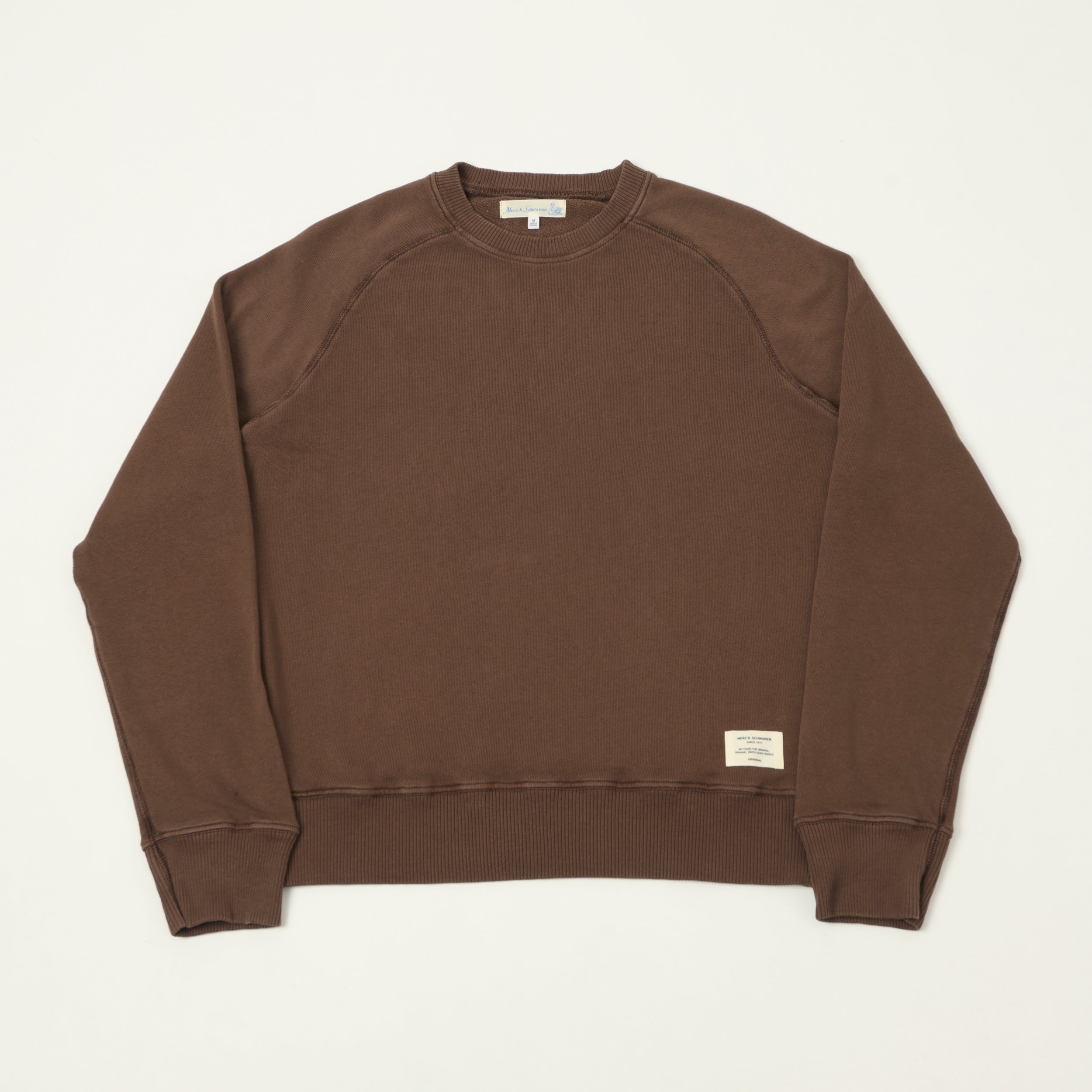 Merz b. Schwanen Raglan Sweatshirt - Chocolate