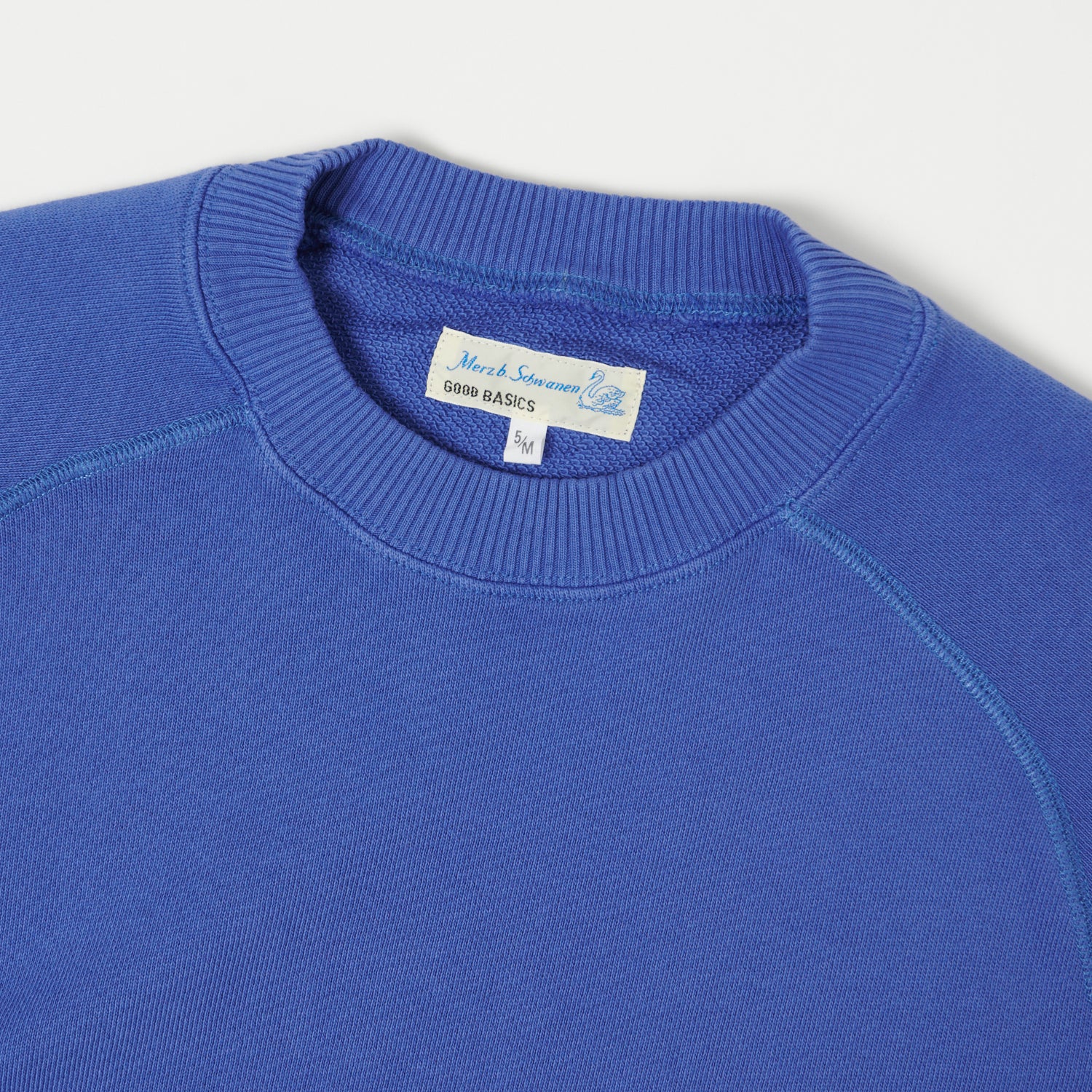 Merz b. Schwanen 'Good Basics' Short Sleeve Sweatshirt - Vintage Blue