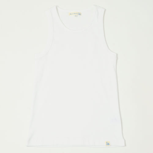 Merz b. Schwanen 'Good Basics' Organic Cotton Ribbed Tank Top - White