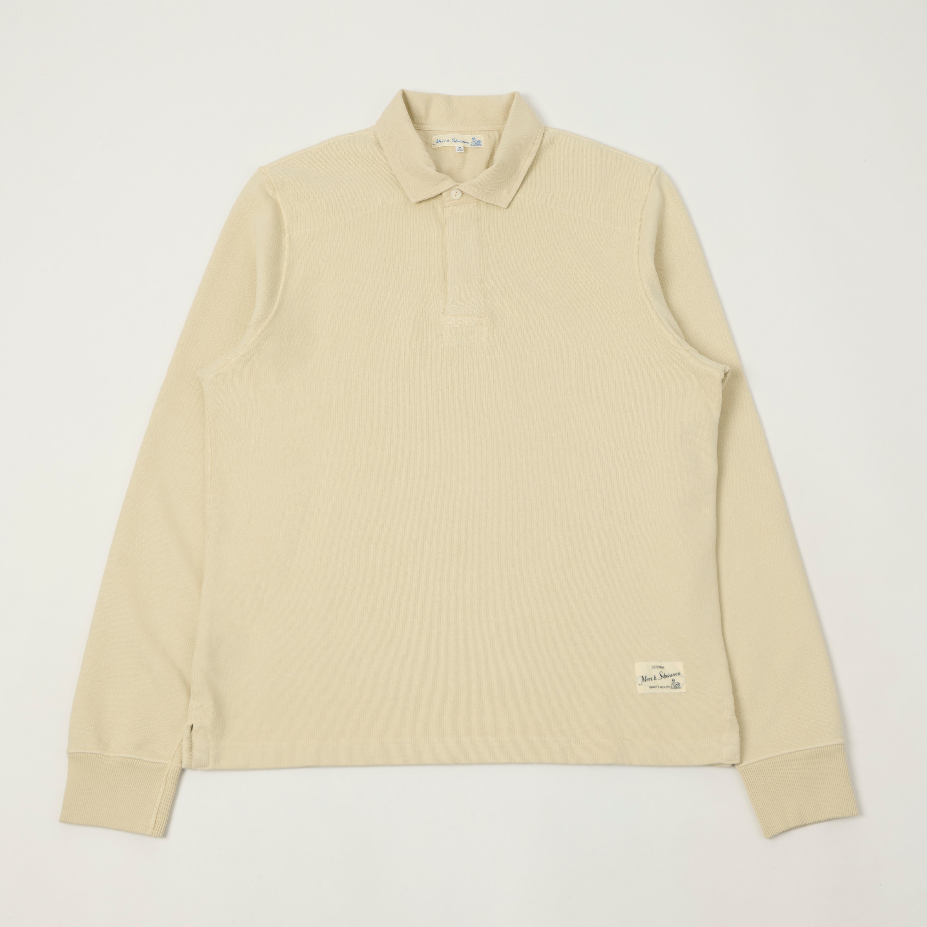 Merz b. Schwanen 'Good Basics' Rugby Shirt - Nature